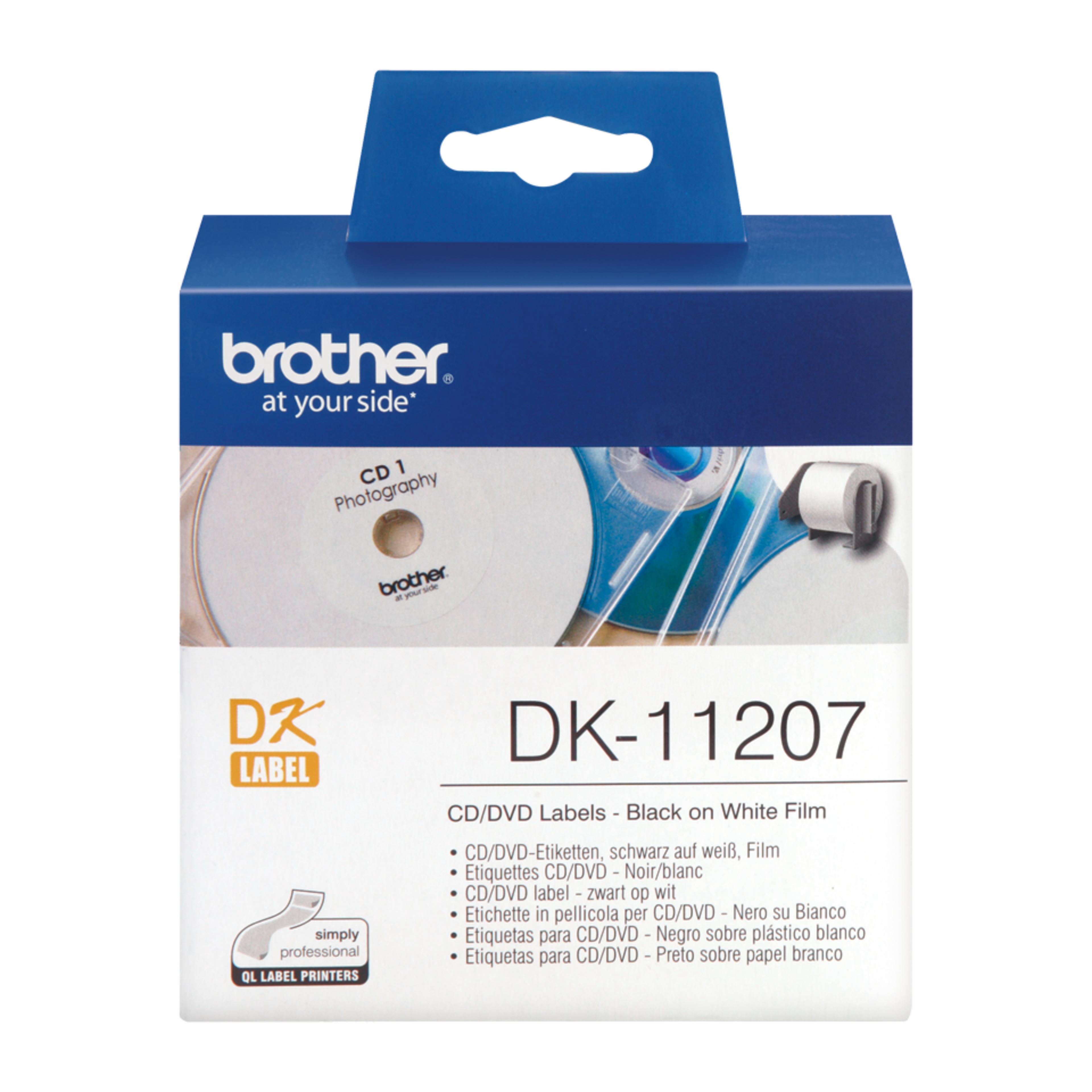 Brother CD/DVD Round Labels White