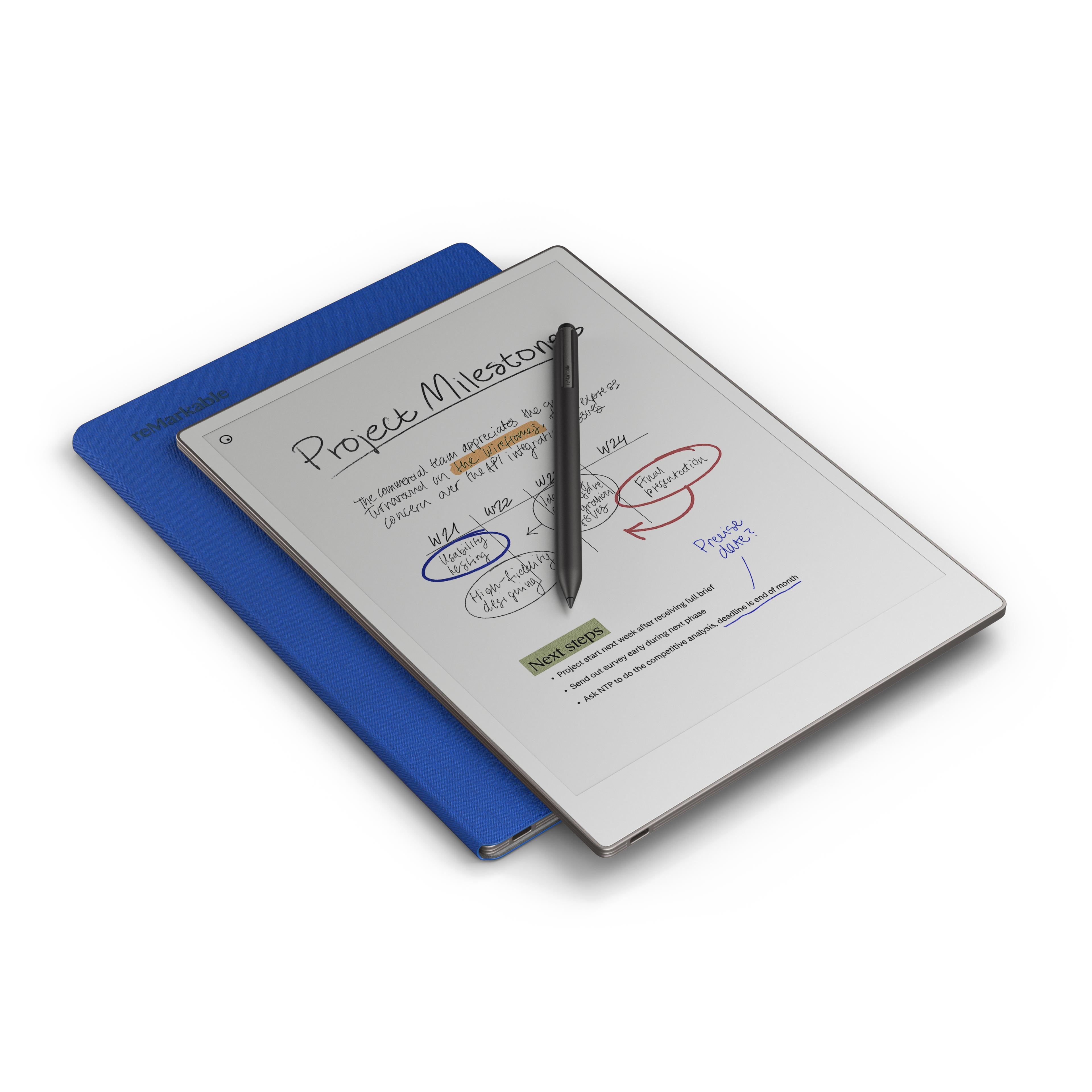 reMarkable Pro Book Folio Weave Cobalt