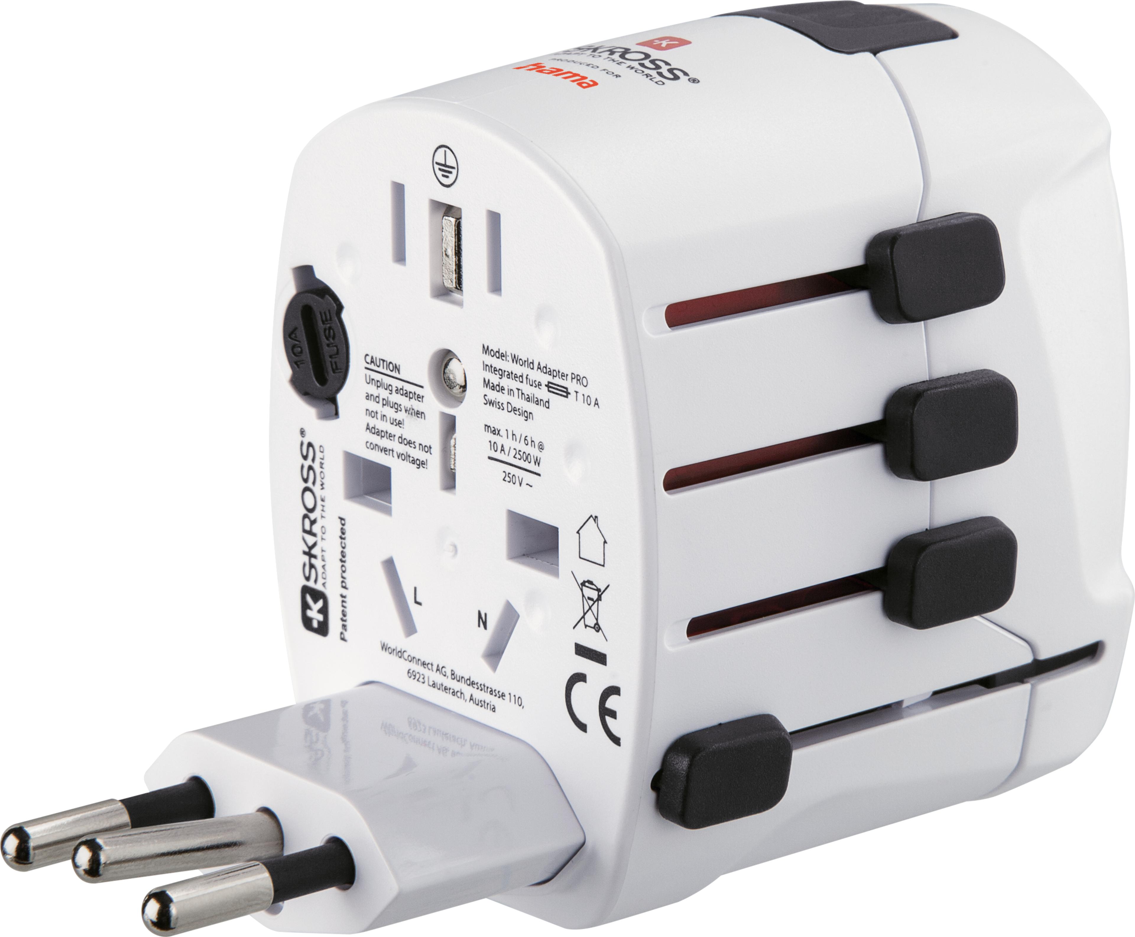 Kit adapt. viaje Hama World Travel Pro