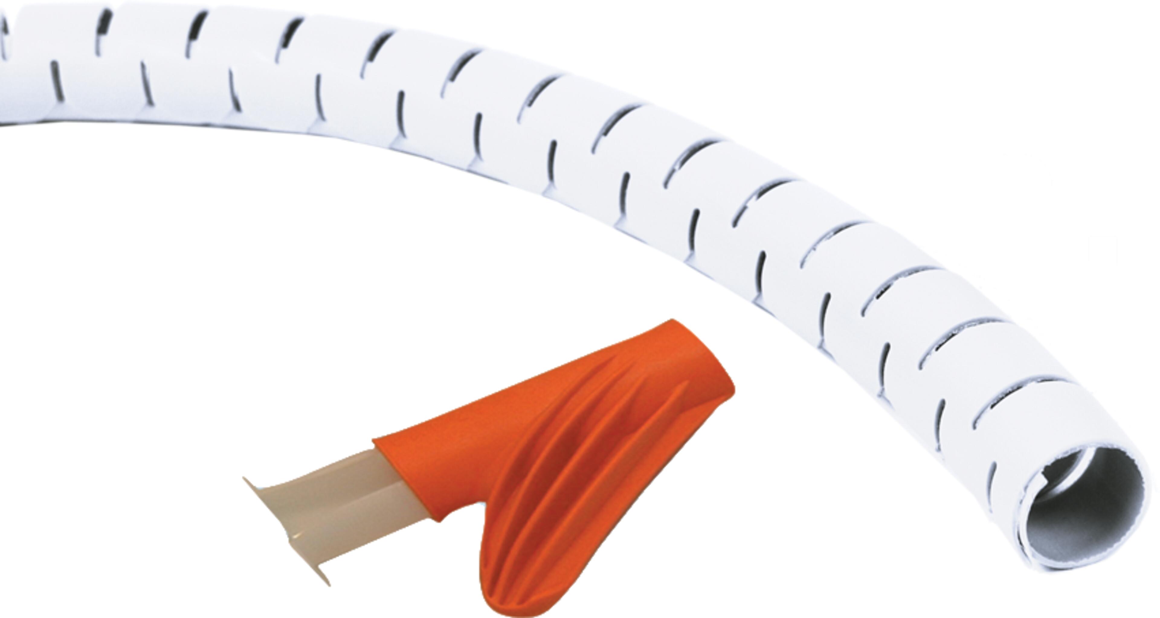 Kabelschlucker D=15mm 3m weiß