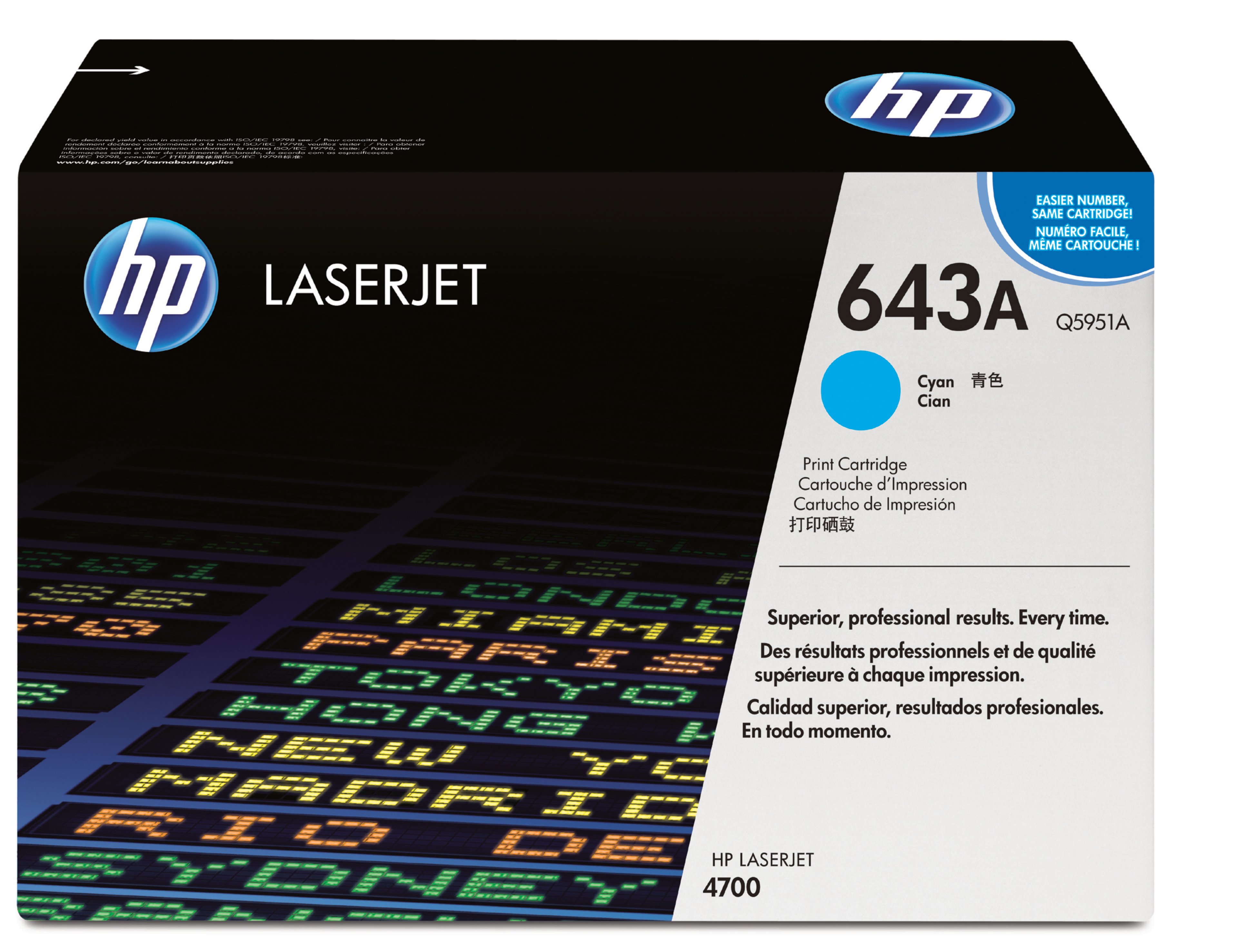 HP 643A Toner Cyan