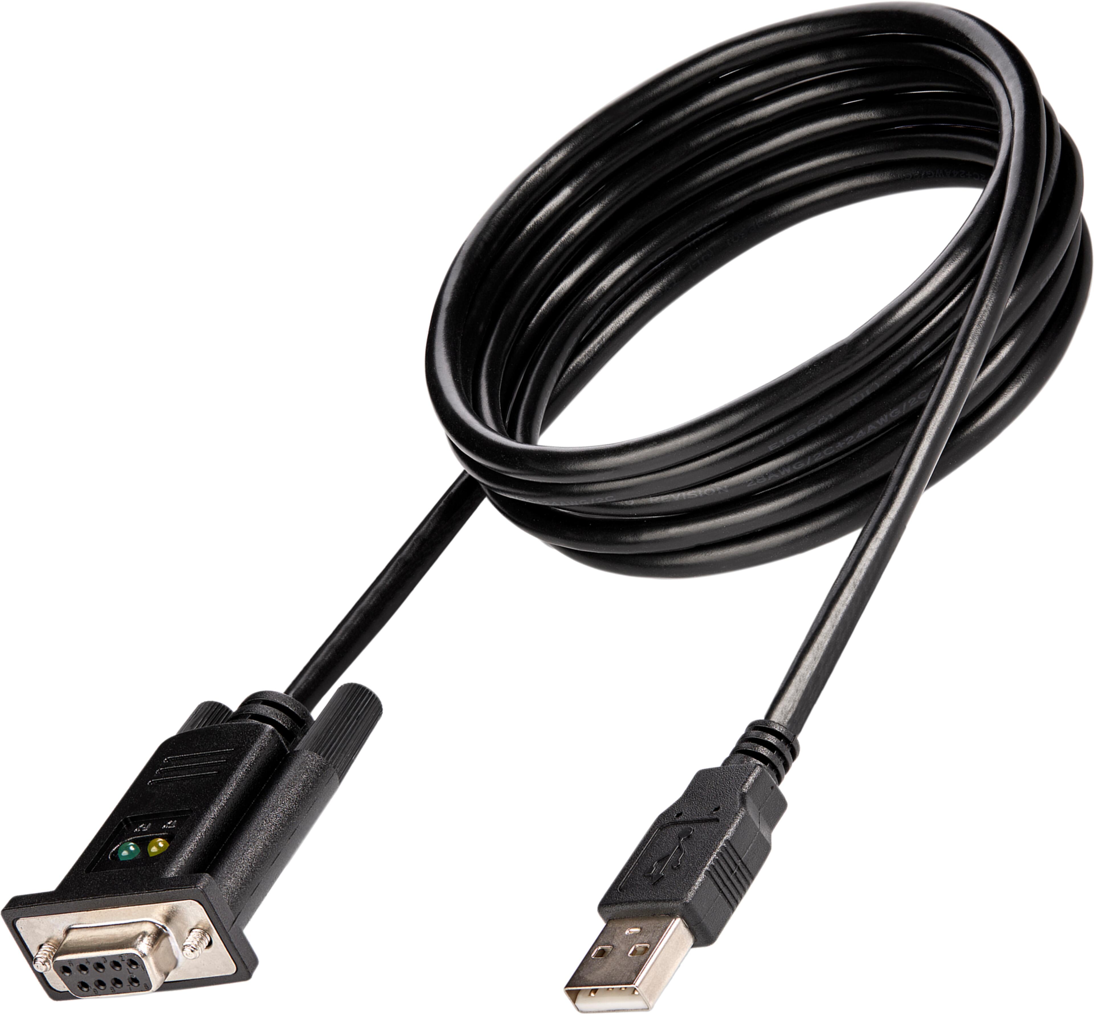 Adapter DB9Bu (RS232)-USB Typ A St 1,7 m