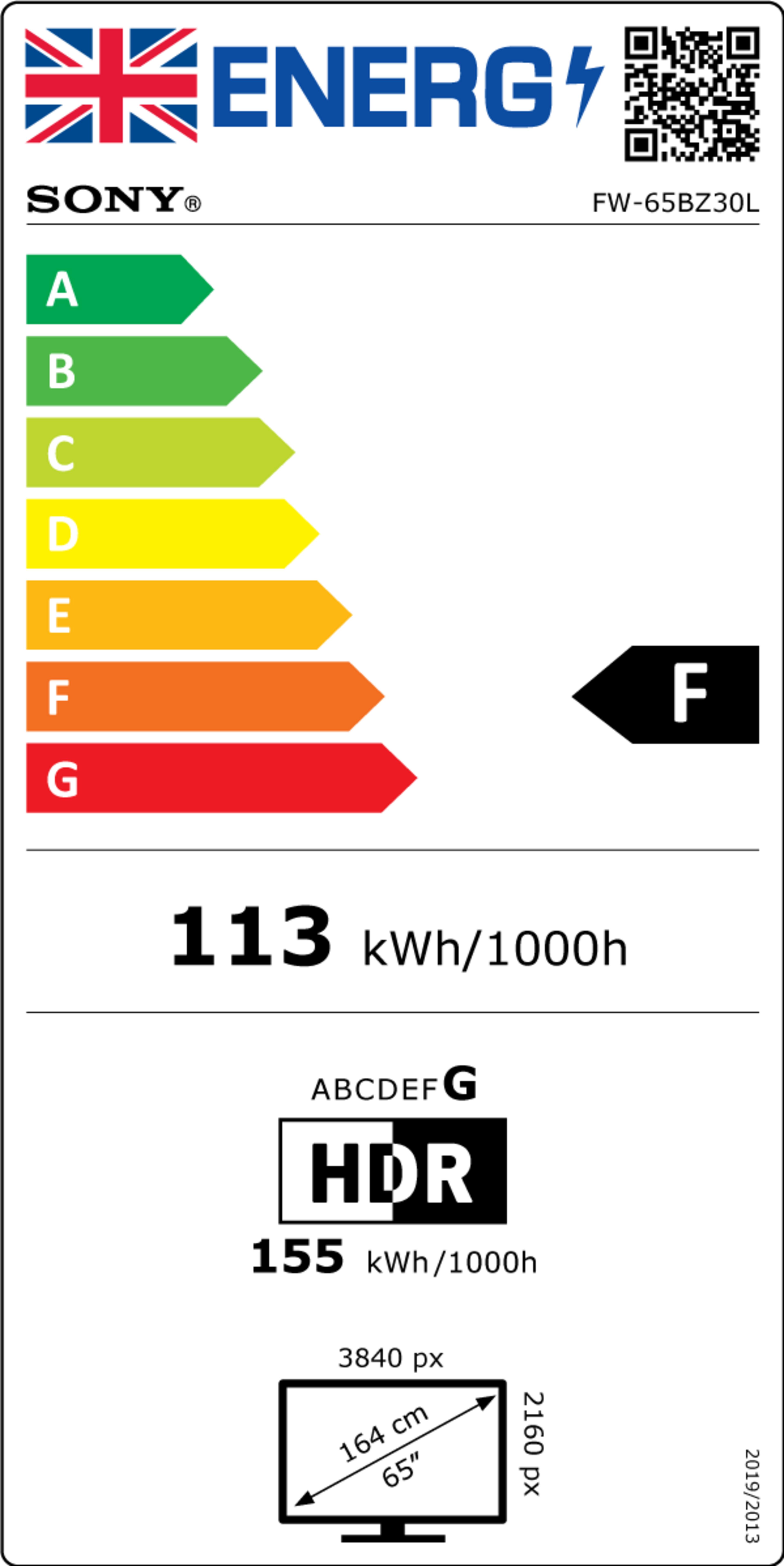 Sony Bravia FW-65BZ30L Display