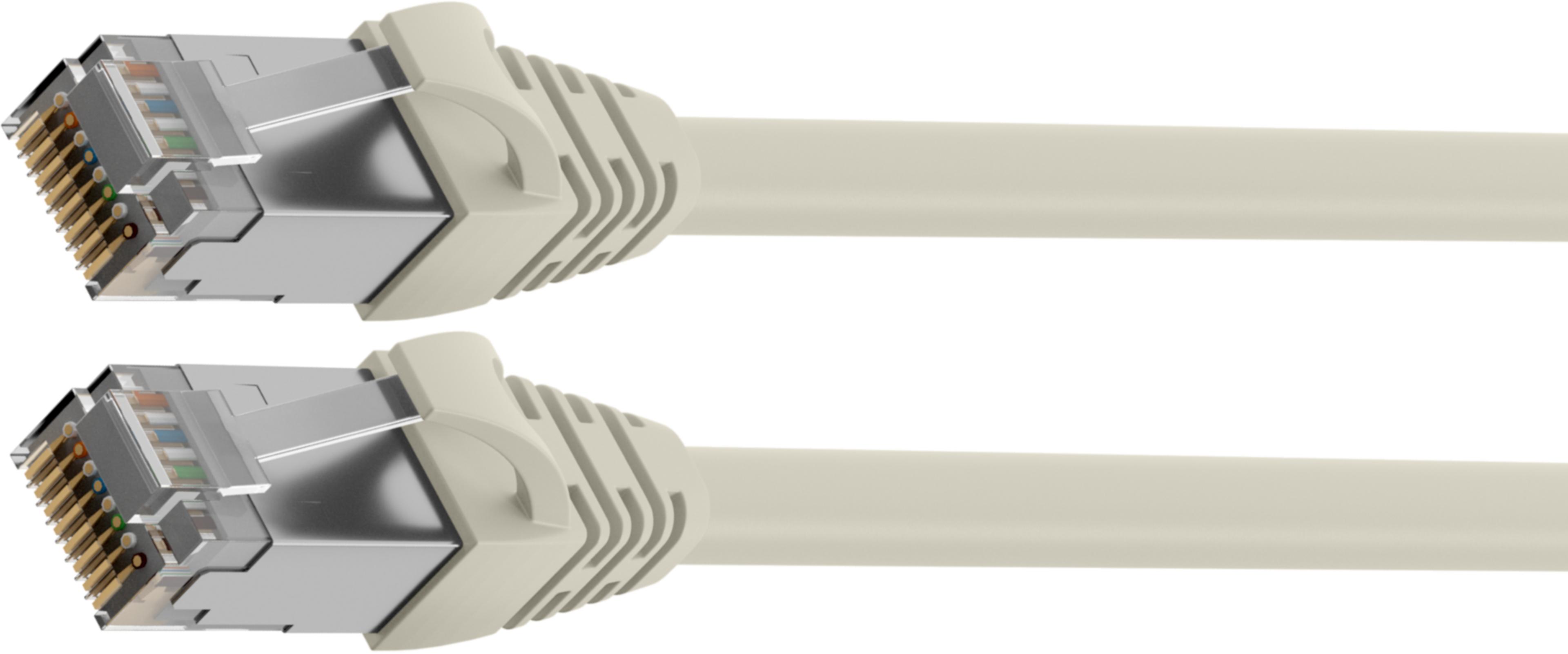 Patch Cable RJ45 S/FTP Cat6a 90m Grey