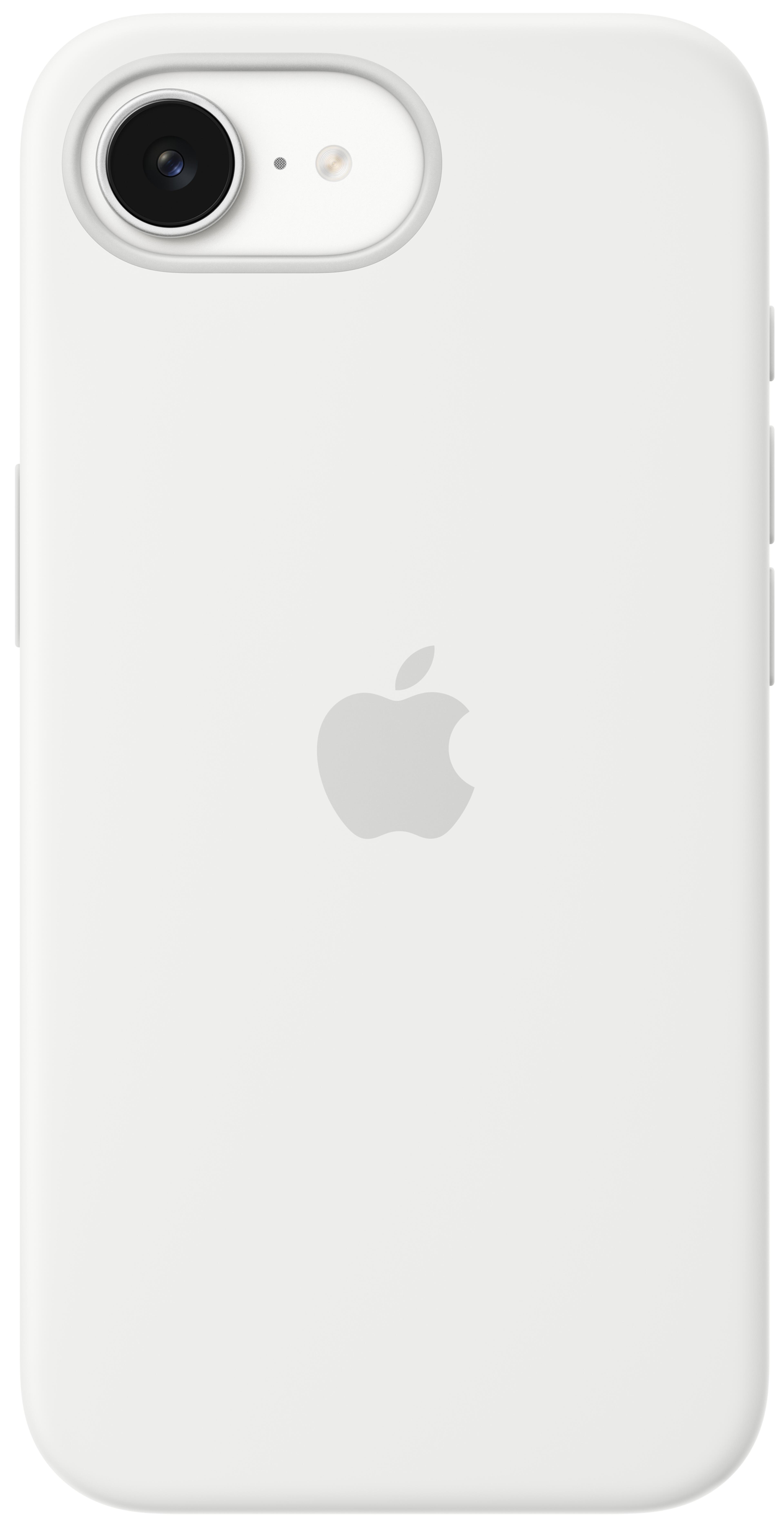 Coque silicone Apple iPhone 16e, blanc