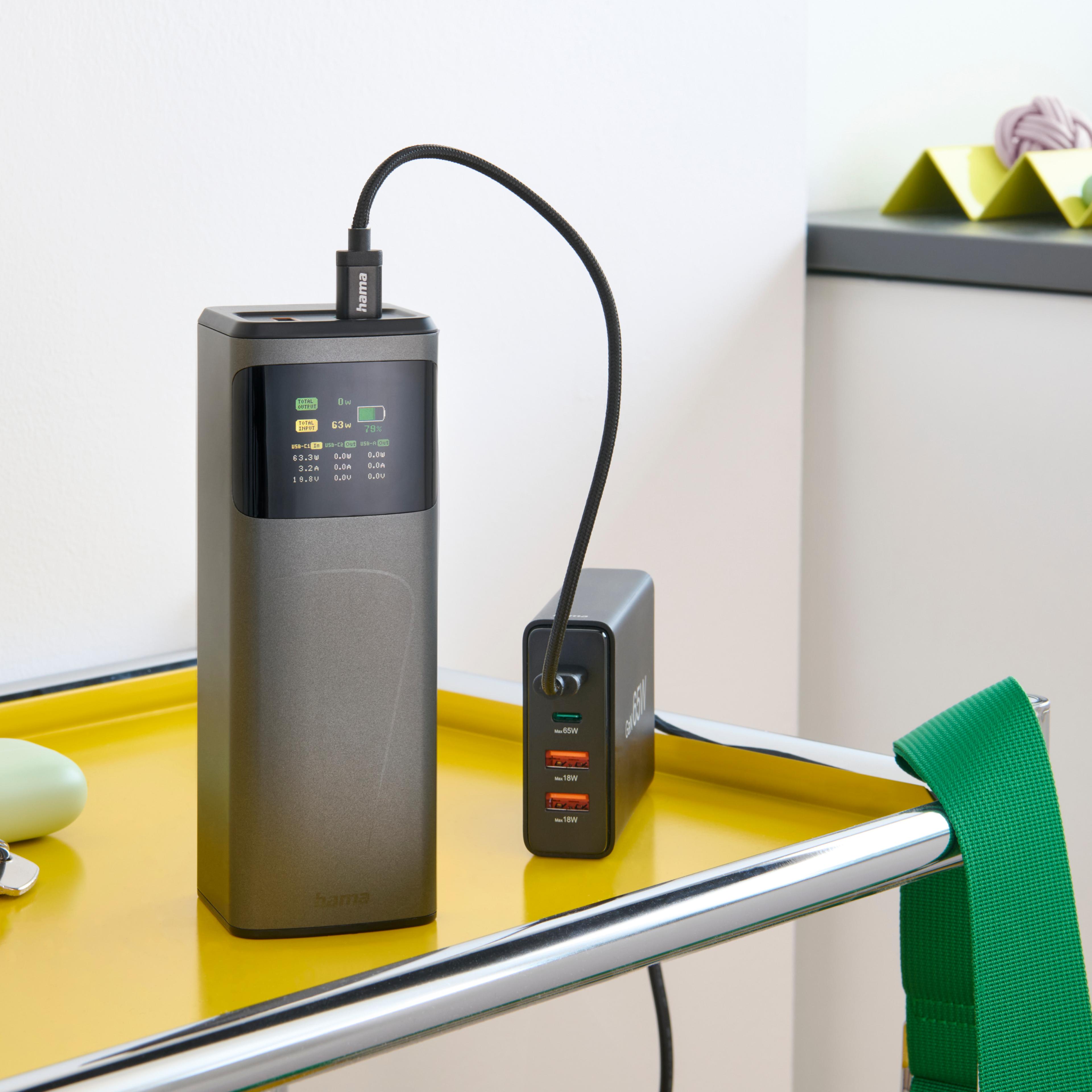 Hama 24,000mAh USB Powerbank Grey