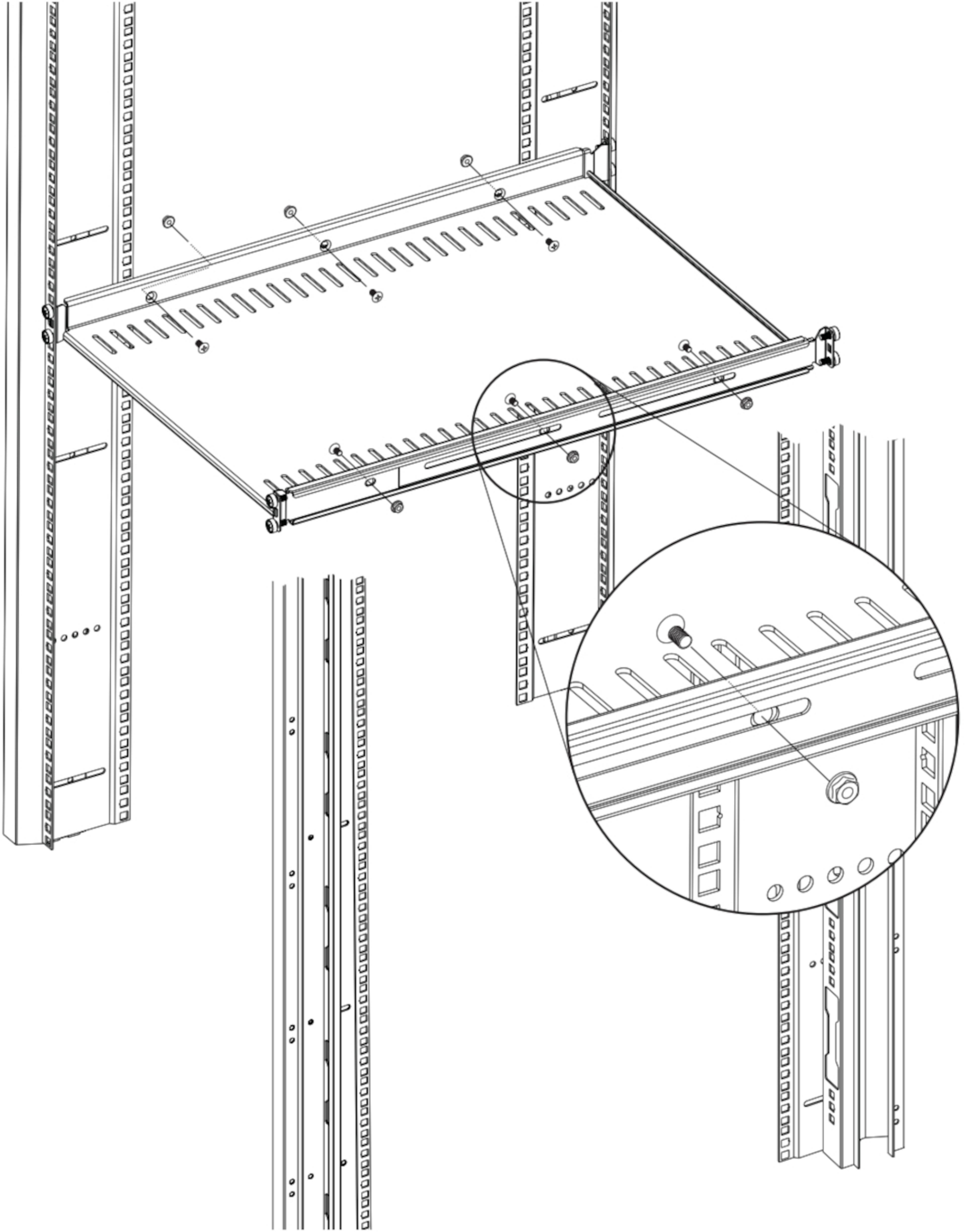APC Fixed Rack Shelf 114kg