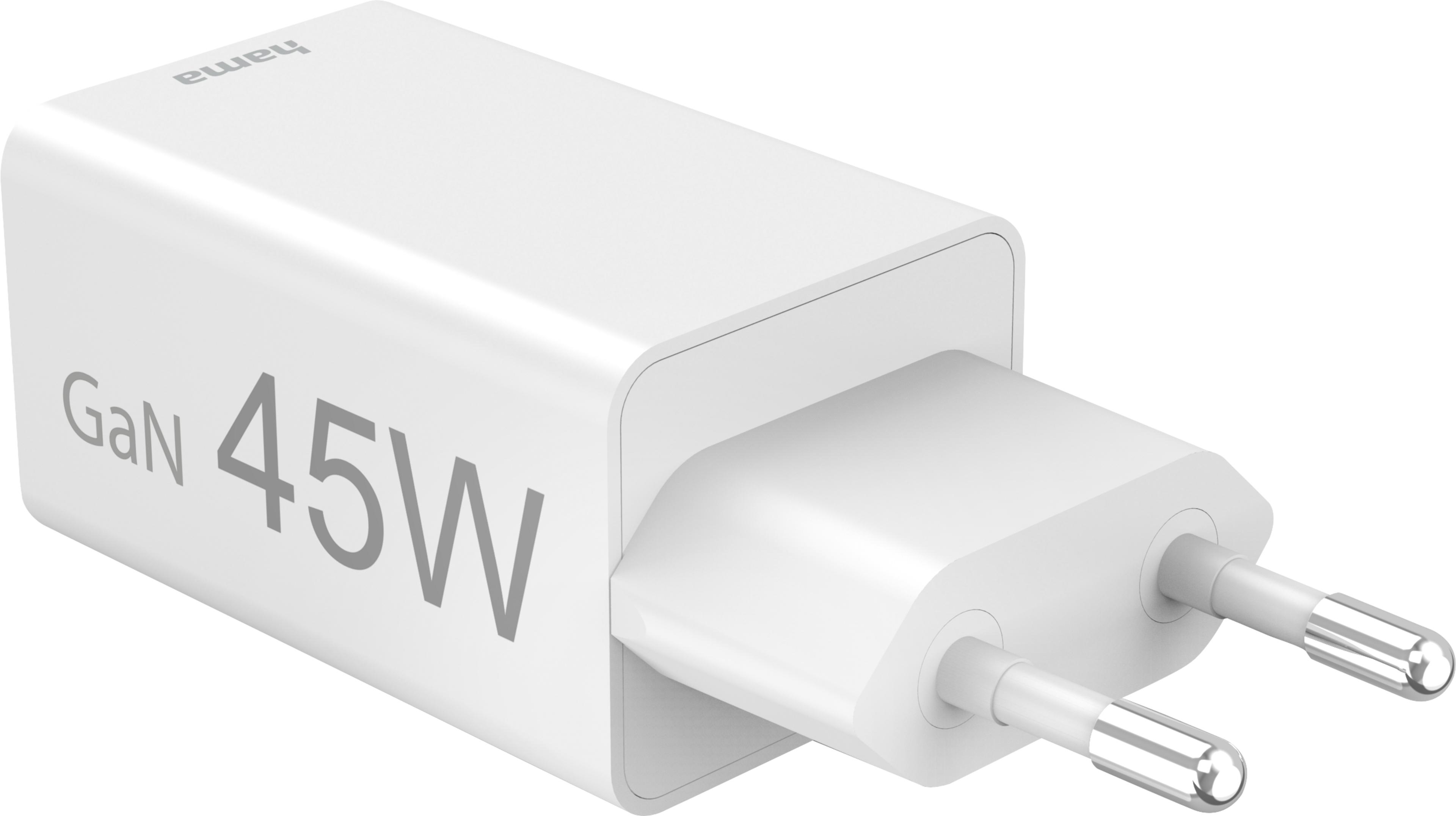 Hama 45 W USB-C/USB-A GaN Ladeadapter