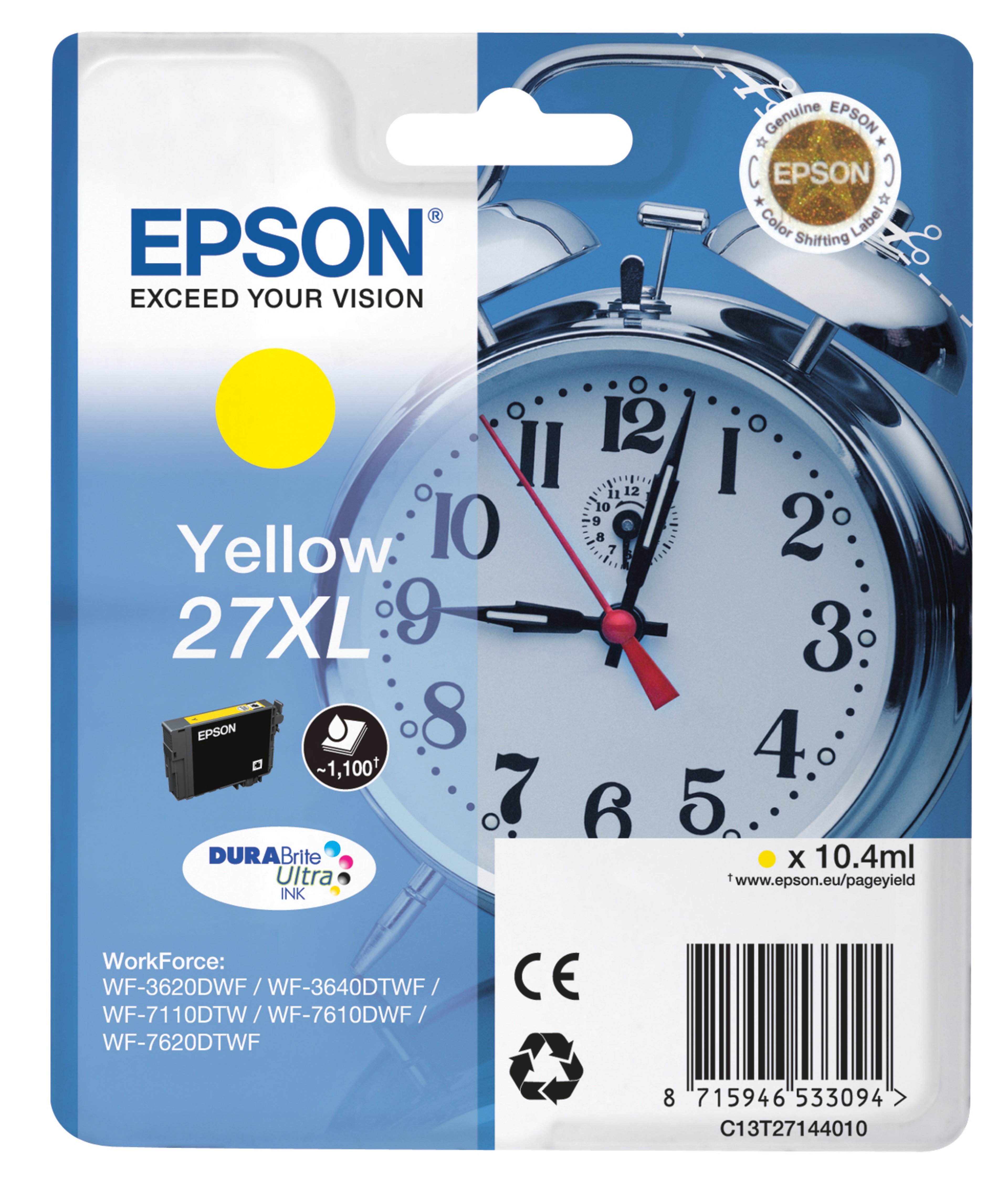 Epson 27XL Ink Yellow