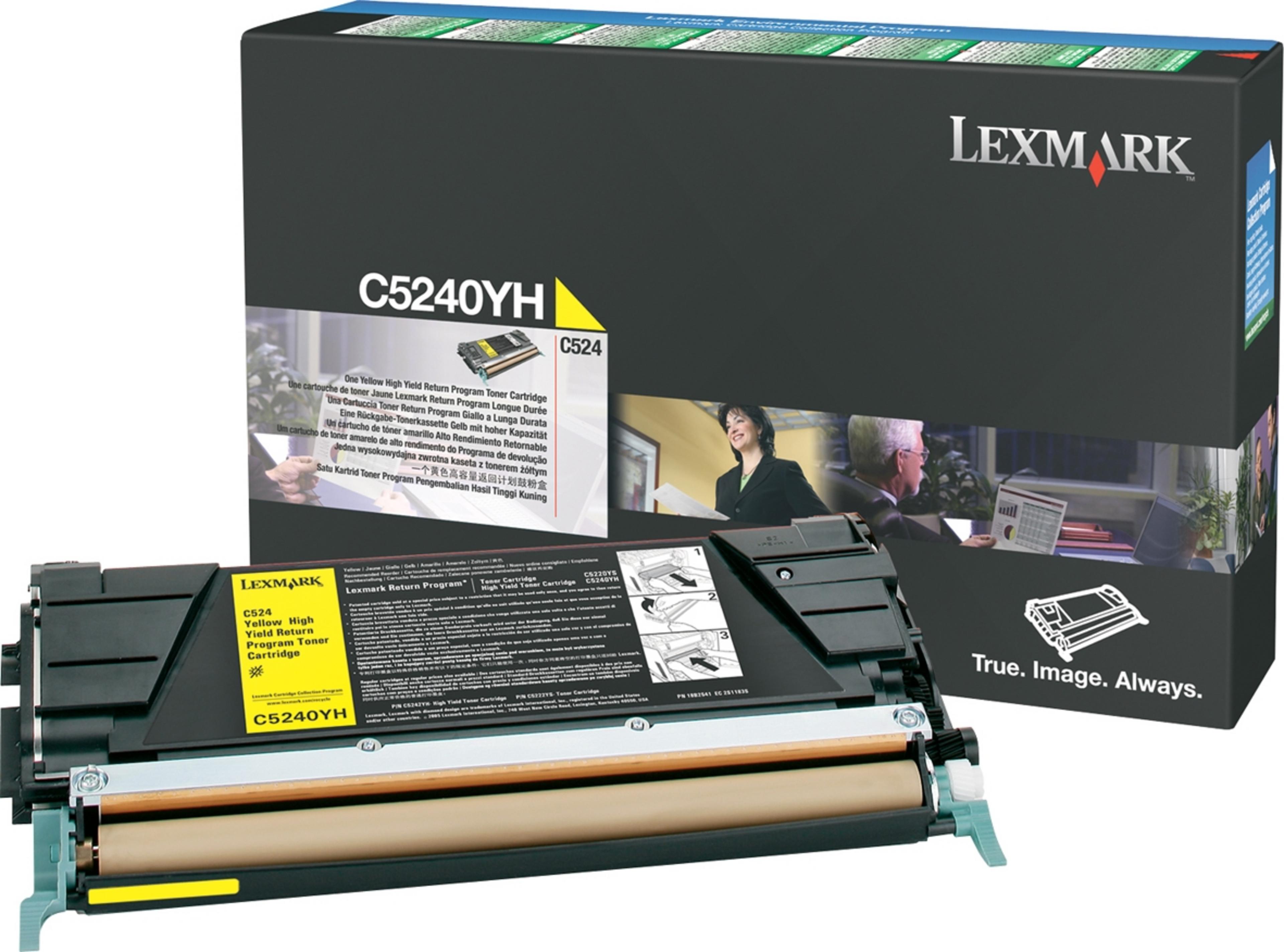 Lexmark C524/C532/C534 Return Toner Yel.