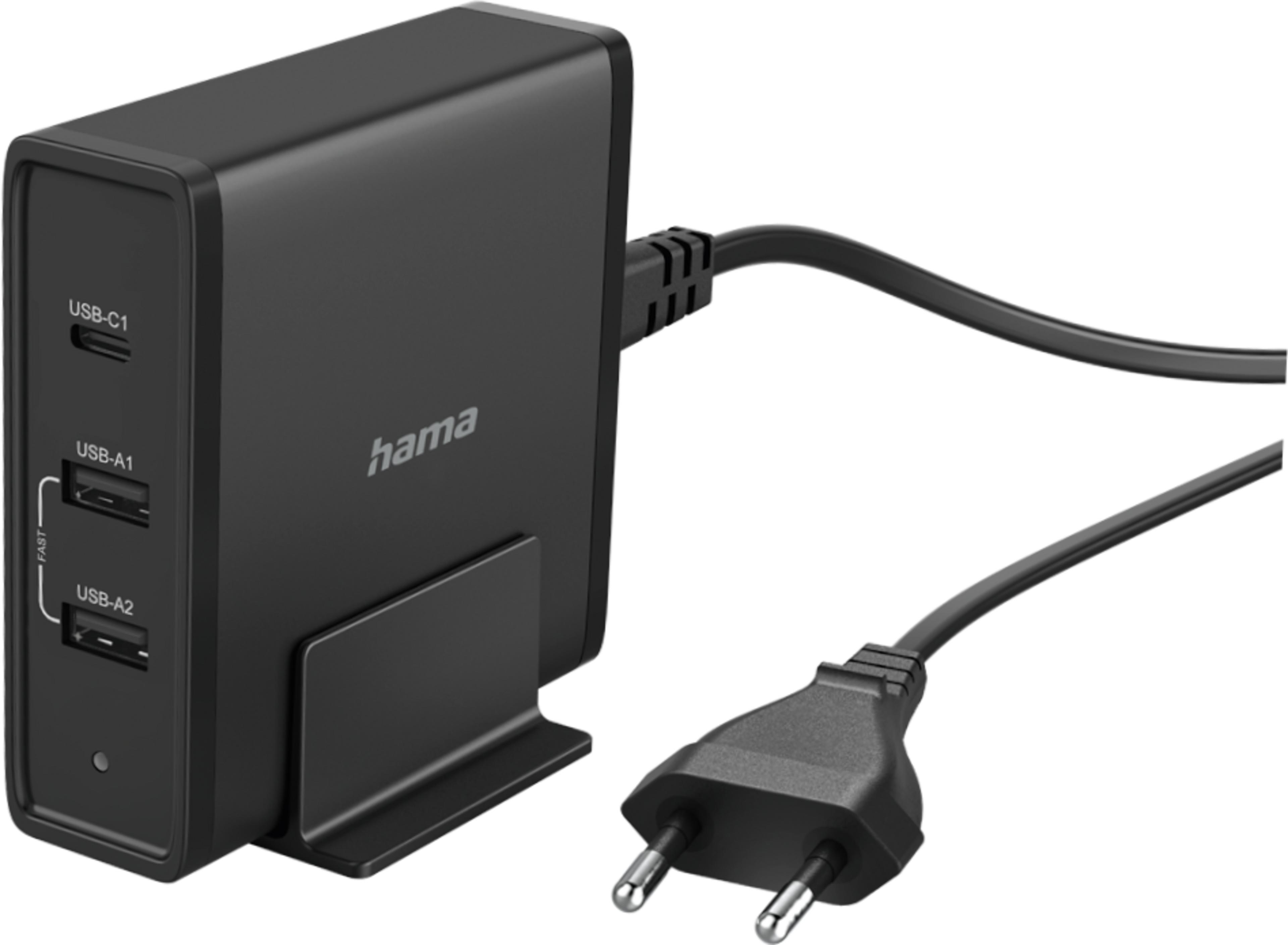 Hama 65 W USB-C/2x USB-A Ladegerät