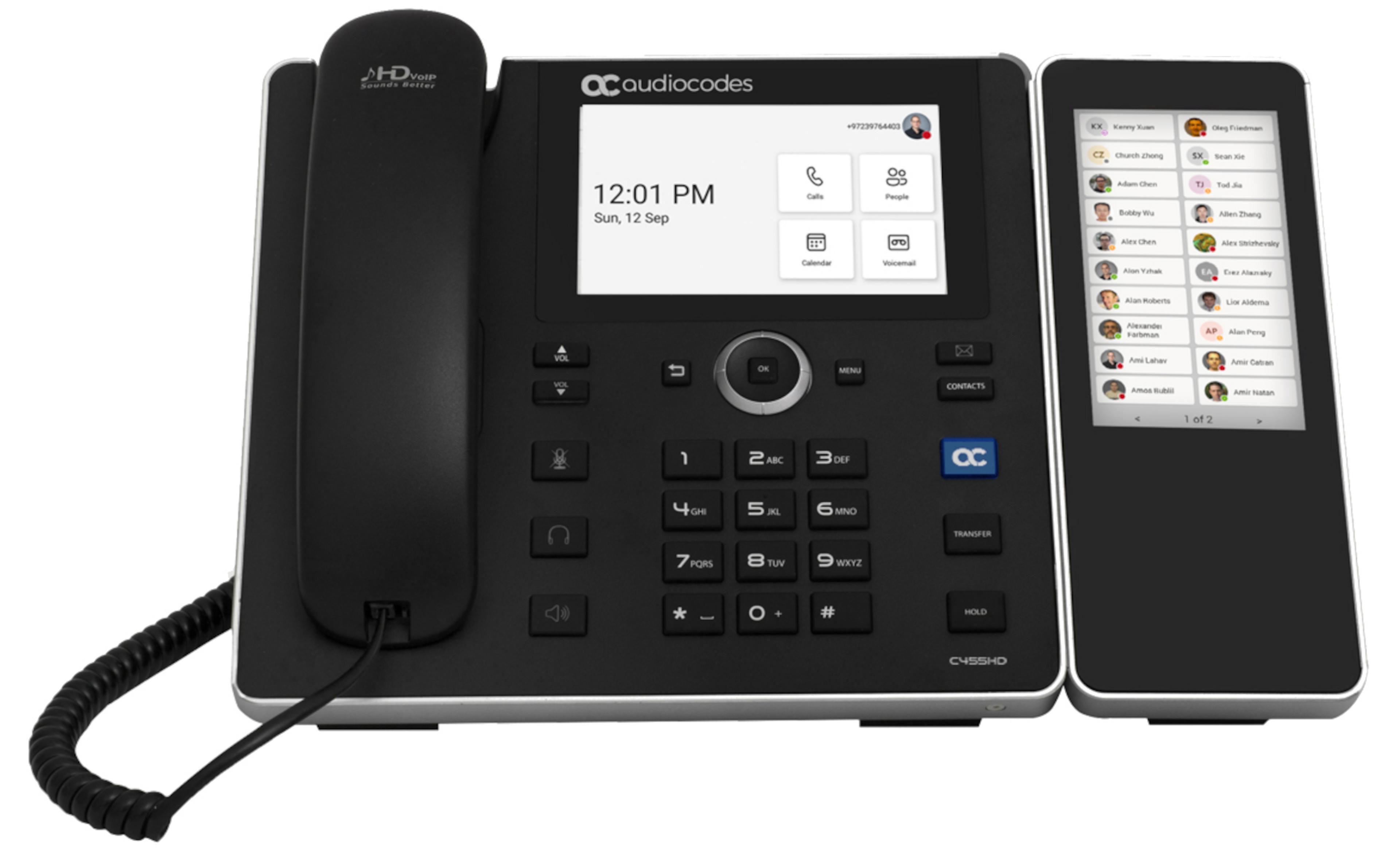 Teléfono AudioCodes C455HD Teams PoE