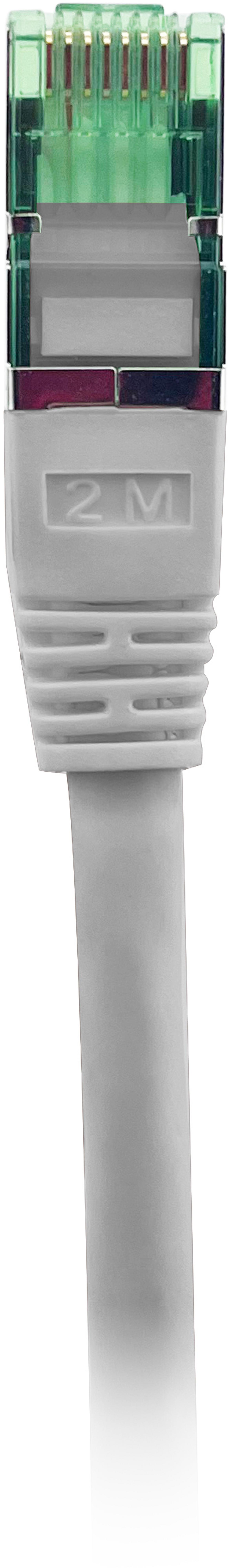 GRS Patchkabel RJ45 S/FTP Cat6a 0,5 m gr