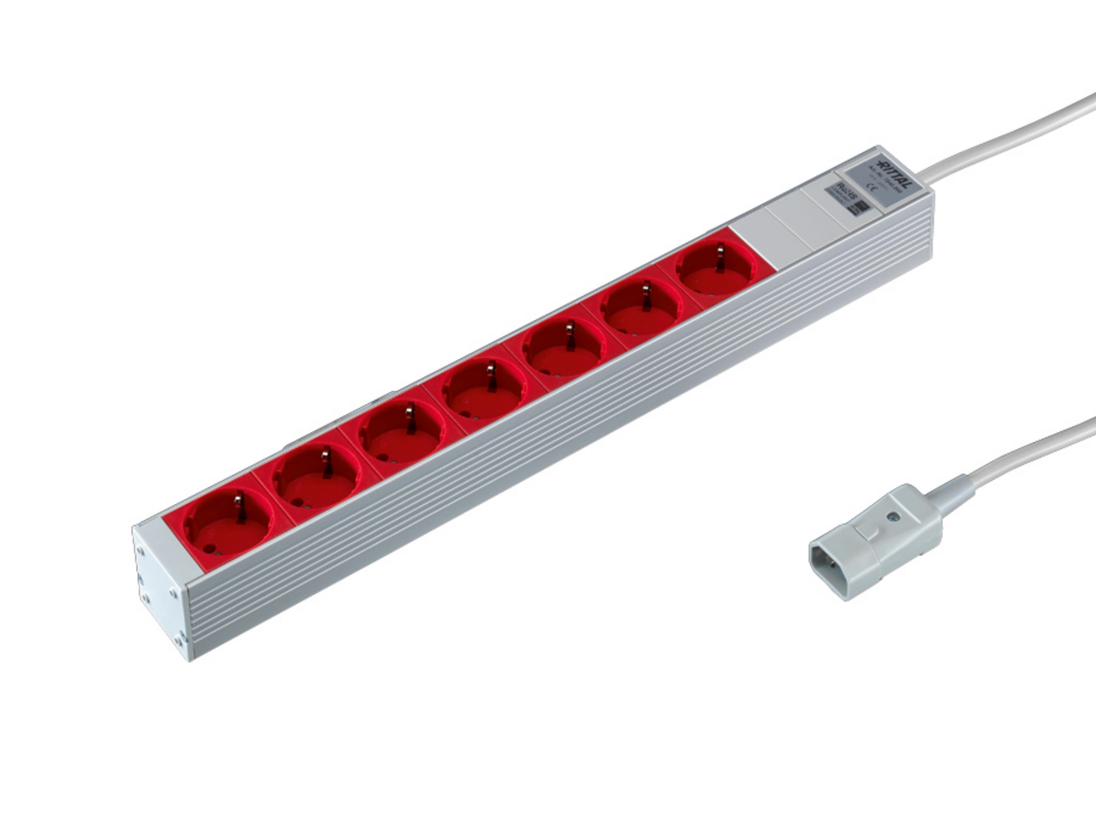 Rittal Power Strip 7-way 10A Schuko