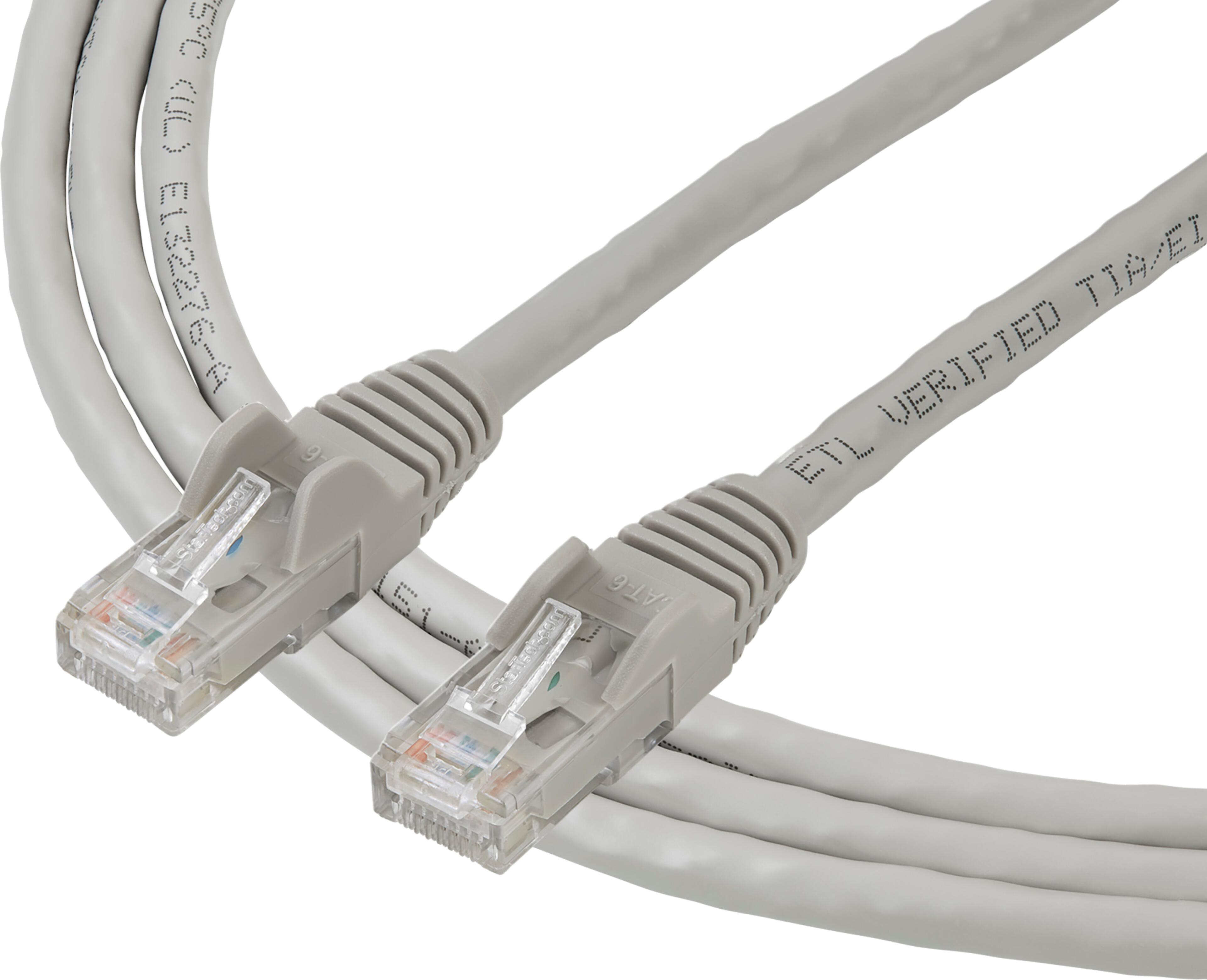 Patch Cable RJ45 U/UTP Cat6 2m Grey
