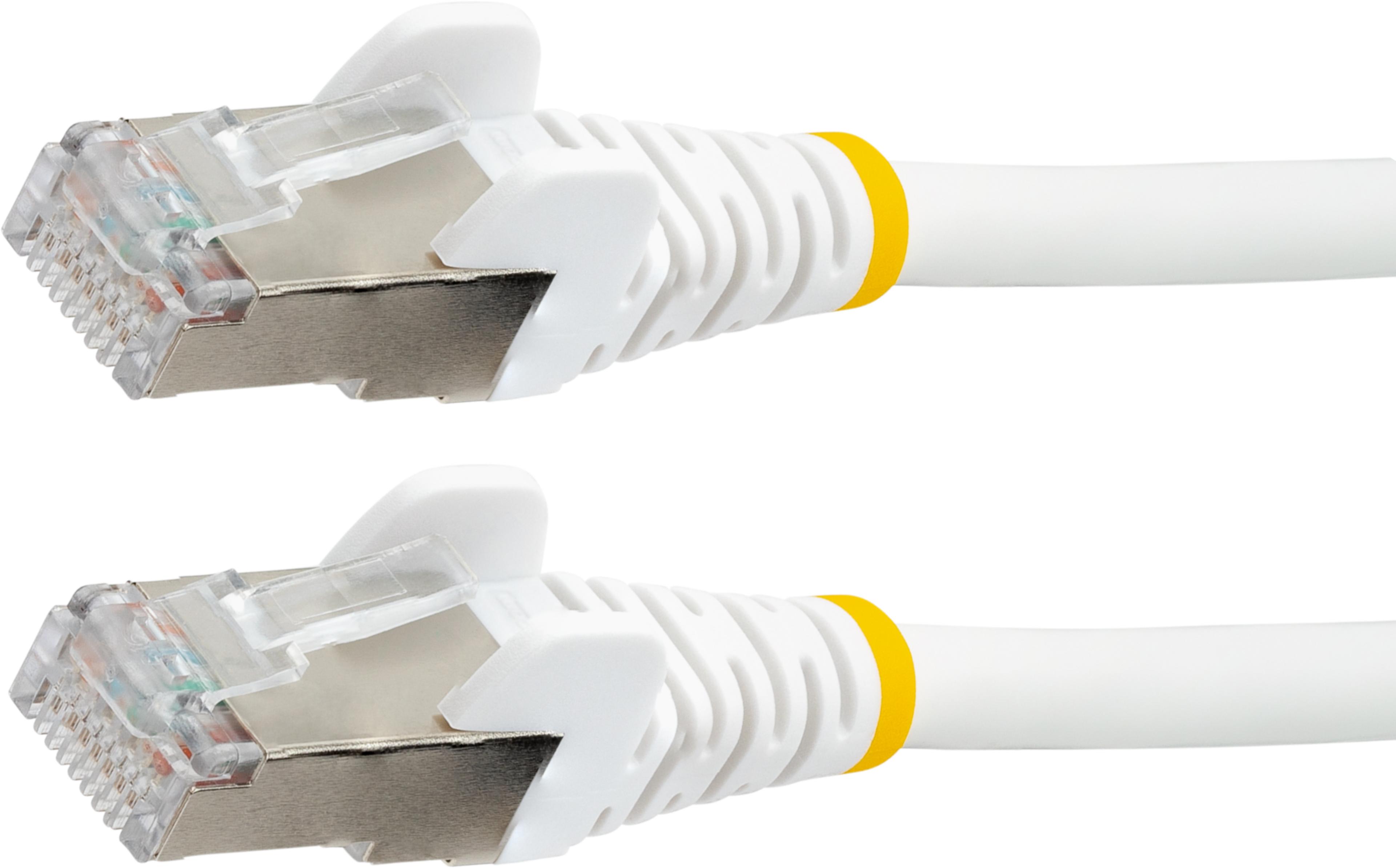 Patchkabel RJ45 S/FTP Cat6a 1 m weiß