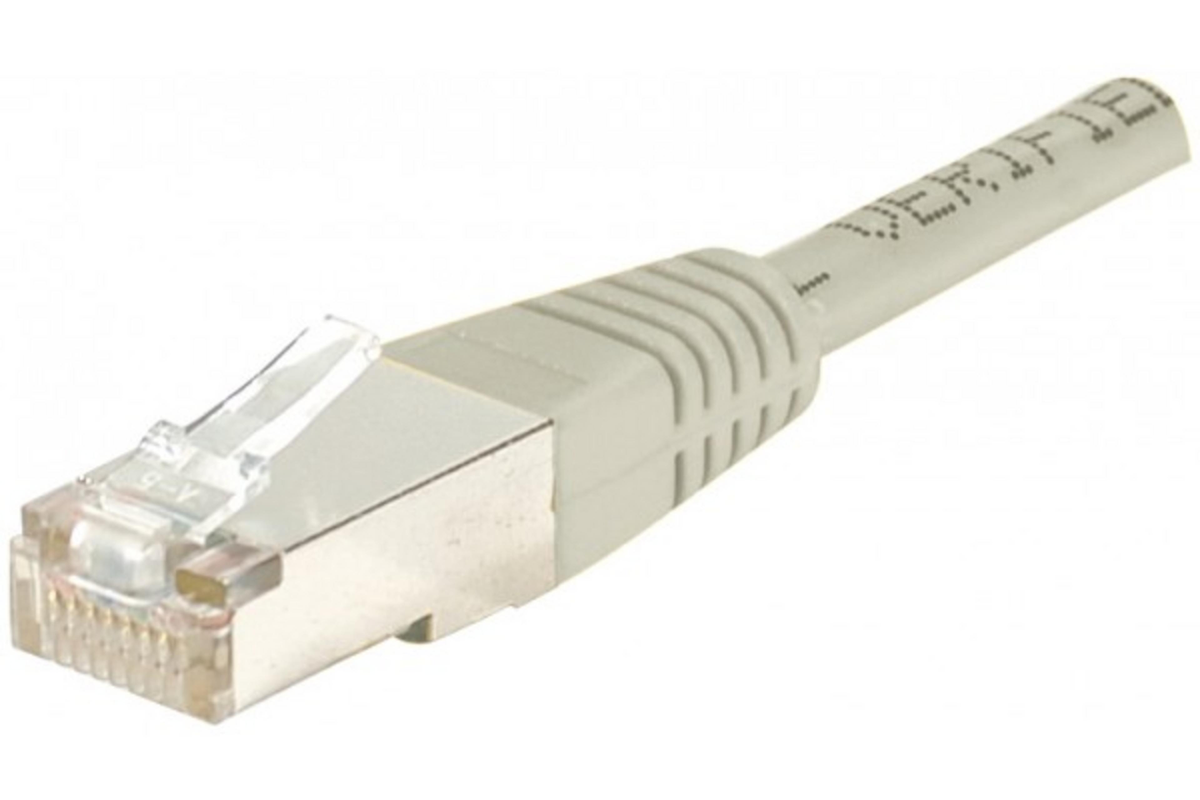 RJ45 S/FTP Cat6 croisé gris 5 m