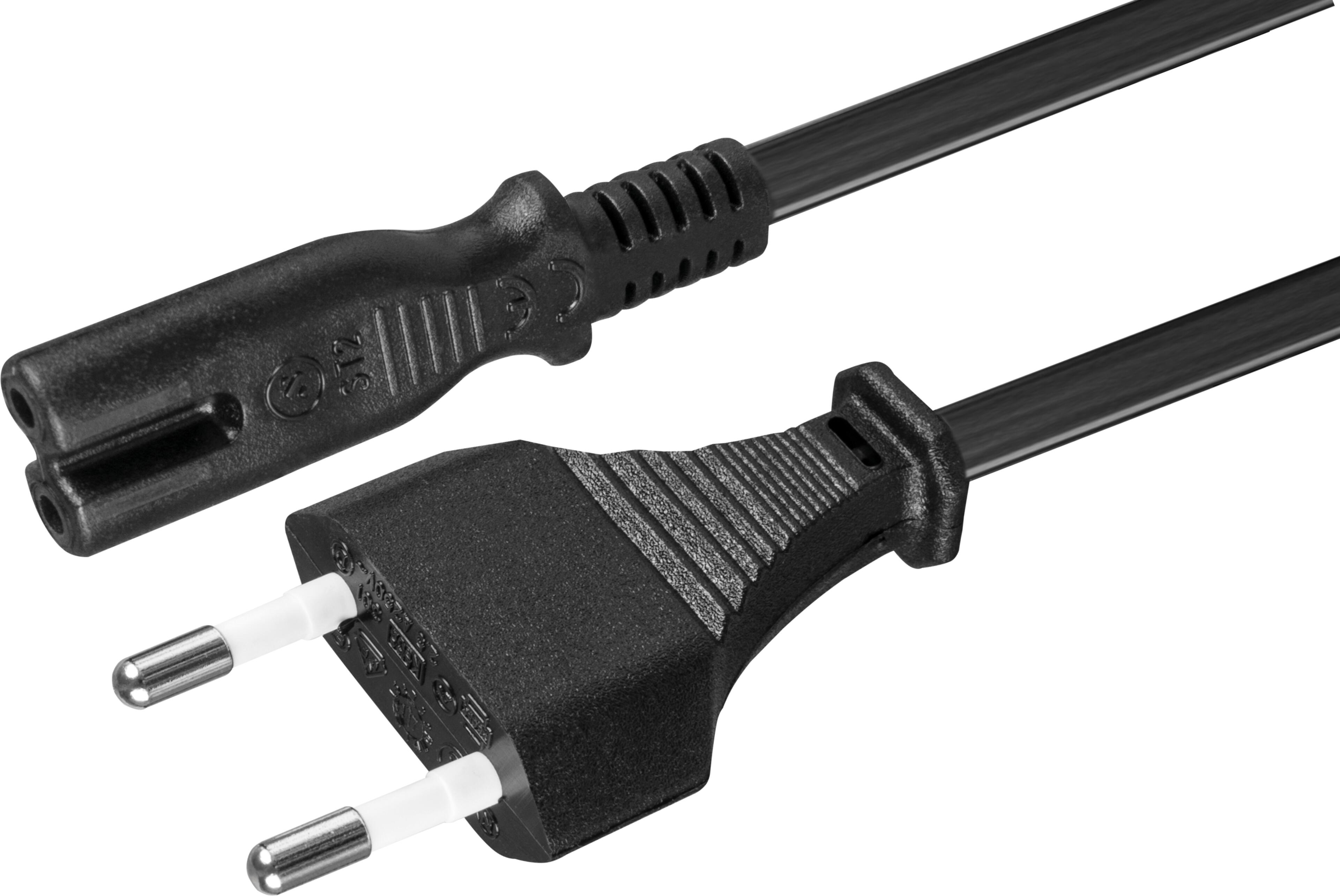 Power Cable Local/m - C7 2m Black