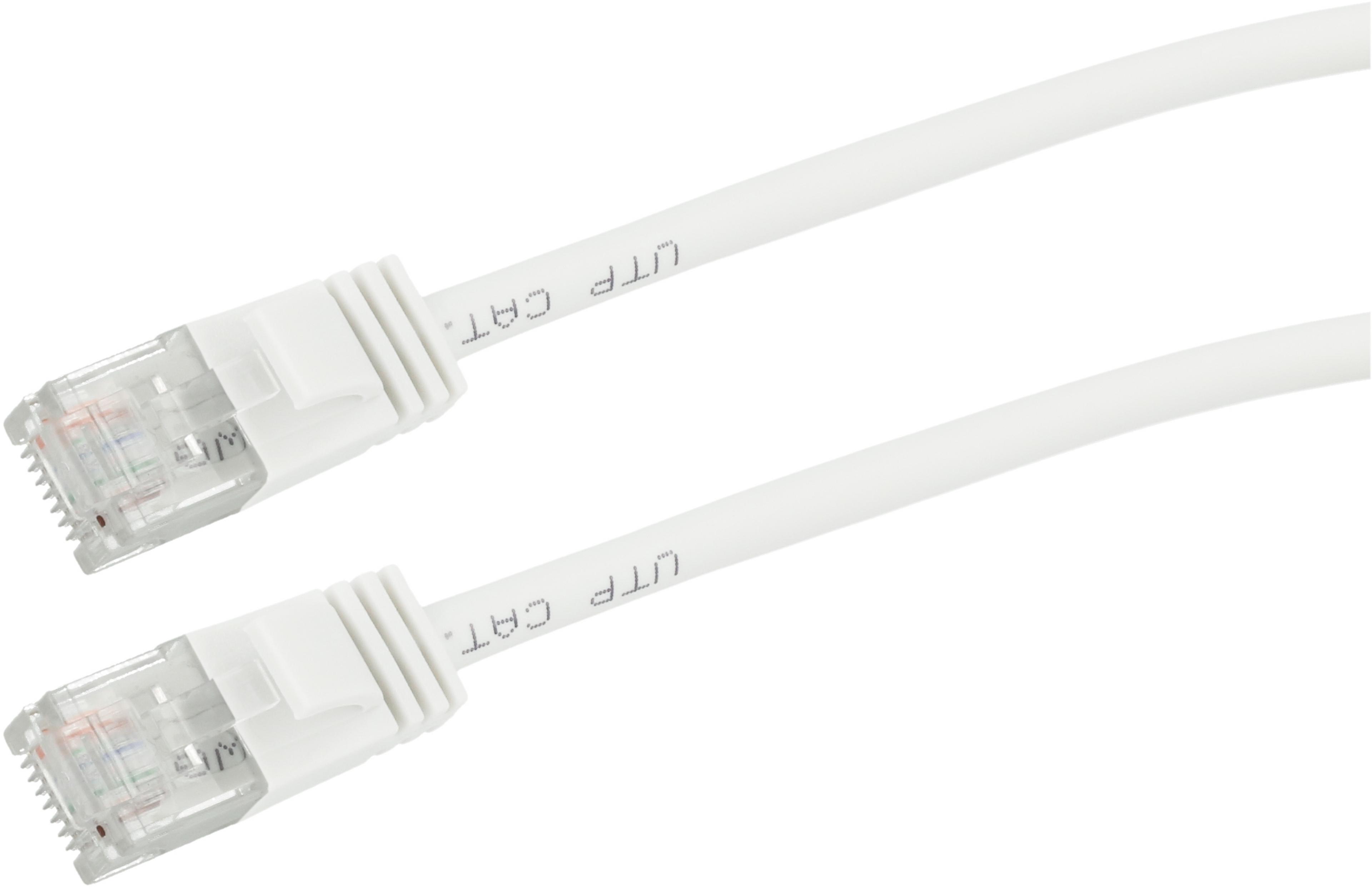Patch Cable RJ45 U/UTP Cat6a 7.5m White