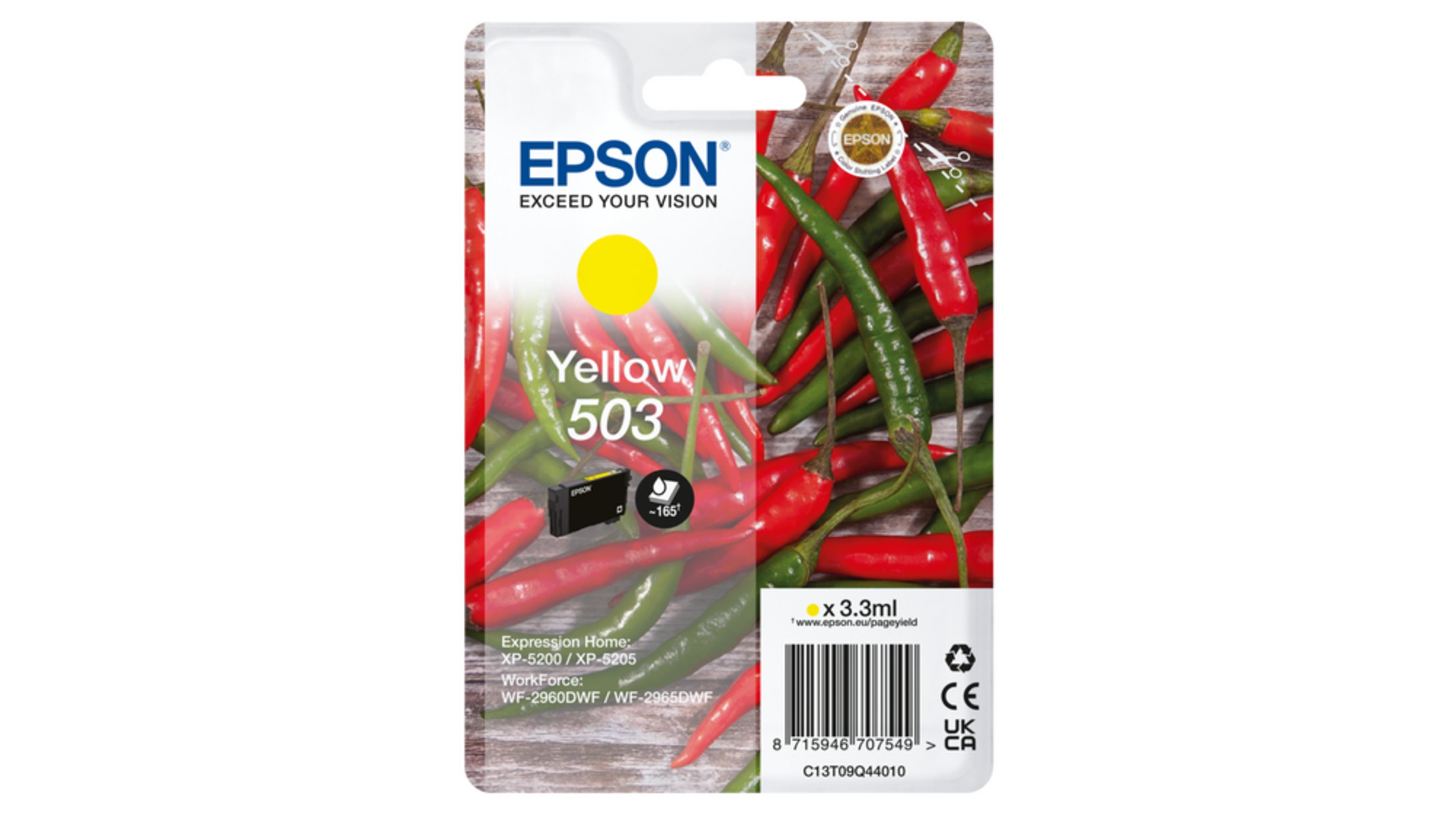Epson Singlep. 503 Chili Tinte gelb