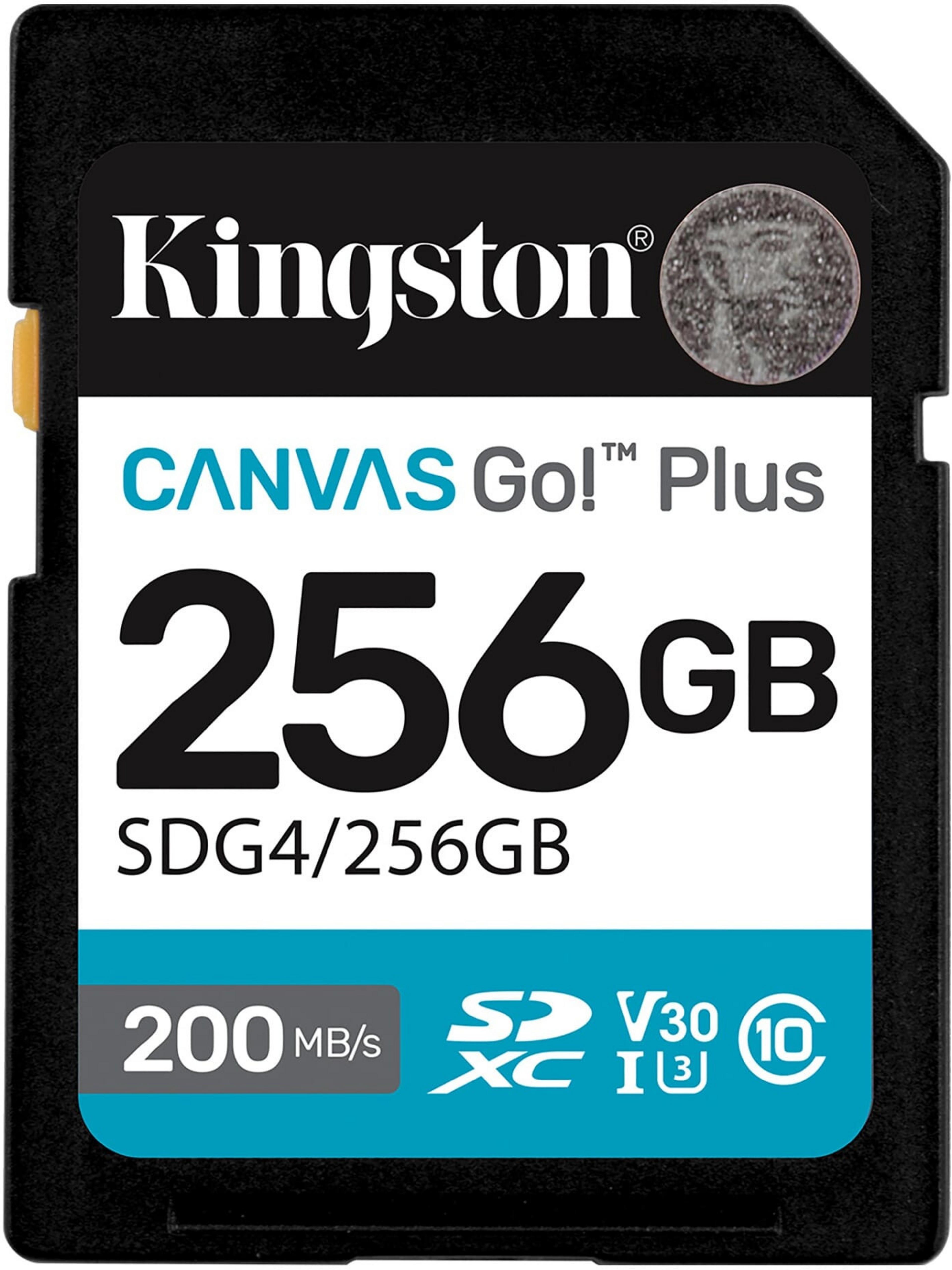 Kingston Canvas Go! Plus SDG4 256GB SDXC