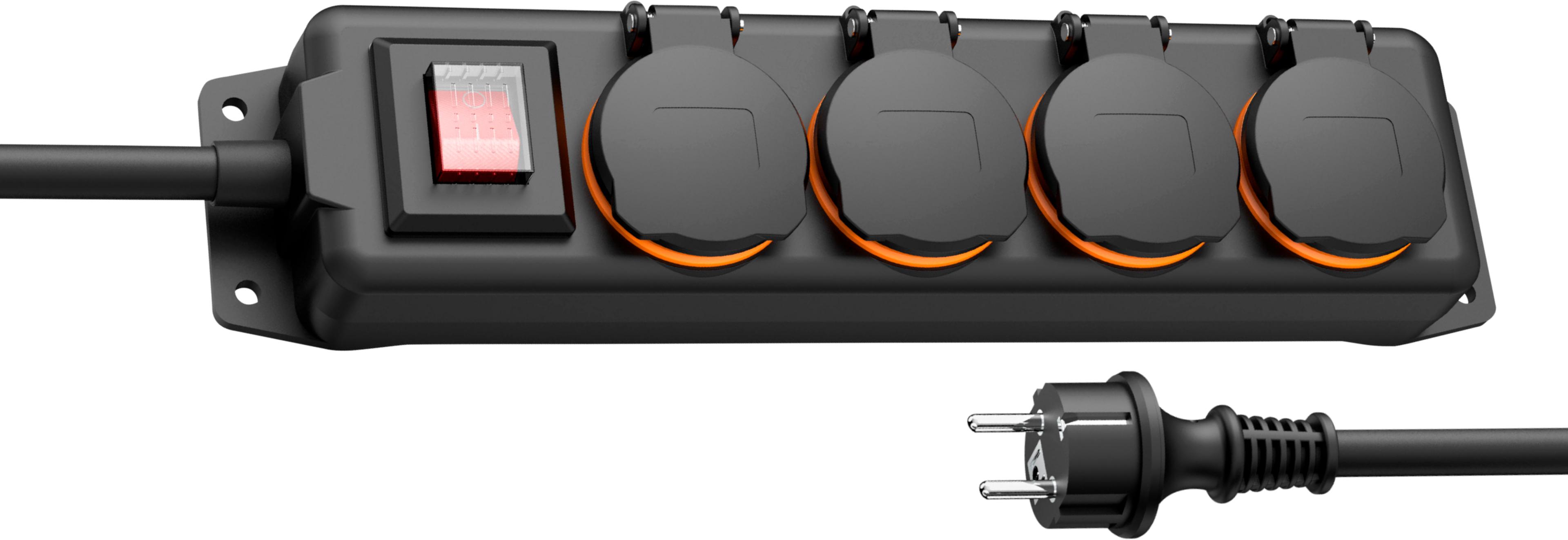 Power Strip 4-way 2m w/ Switch