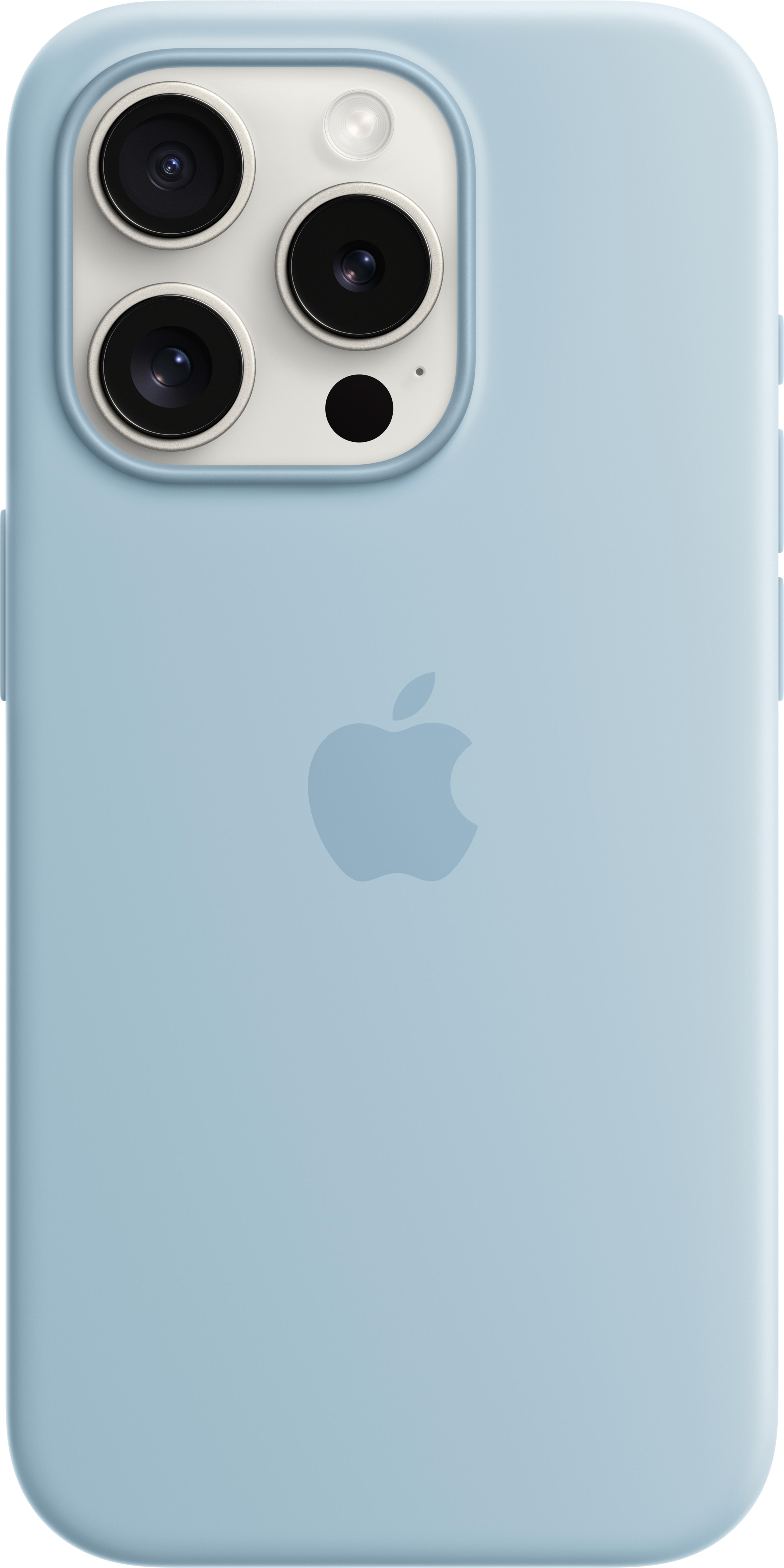 Capa silicone Apple iPhone 15 Pro azul