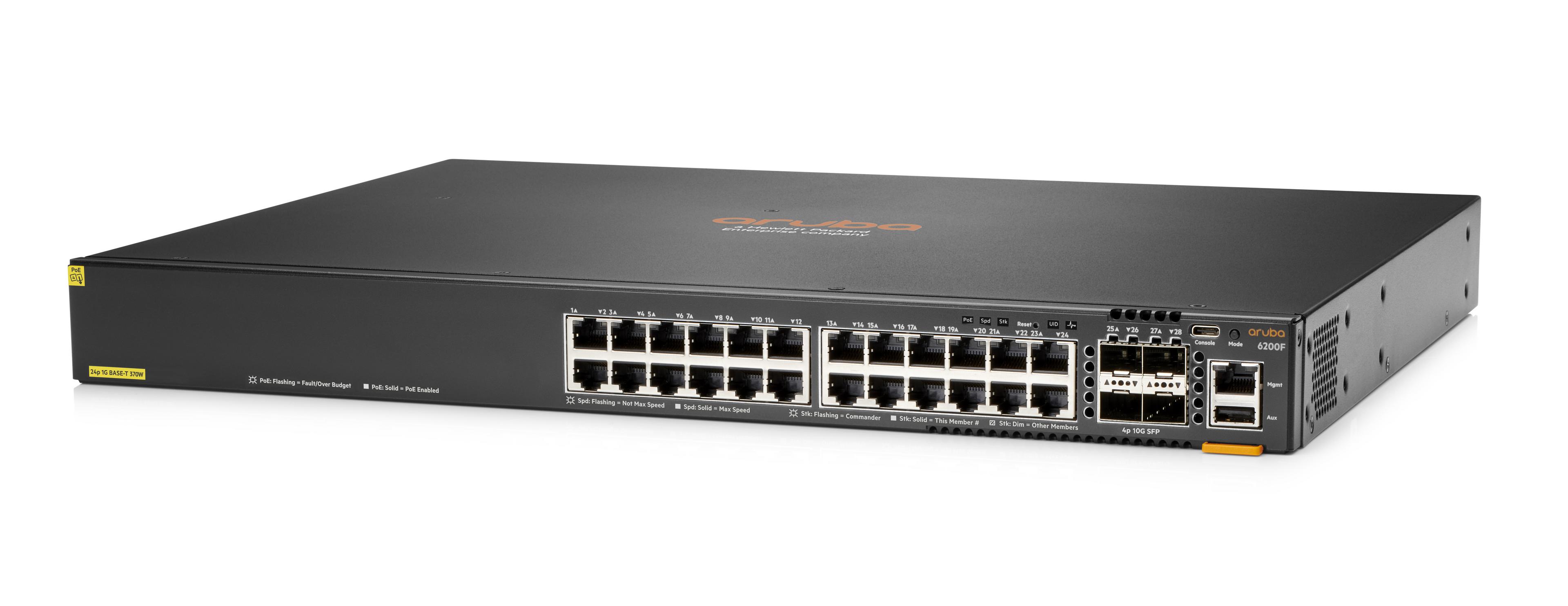 HPE Aruba 6200F 24G PoE 370 W Switch