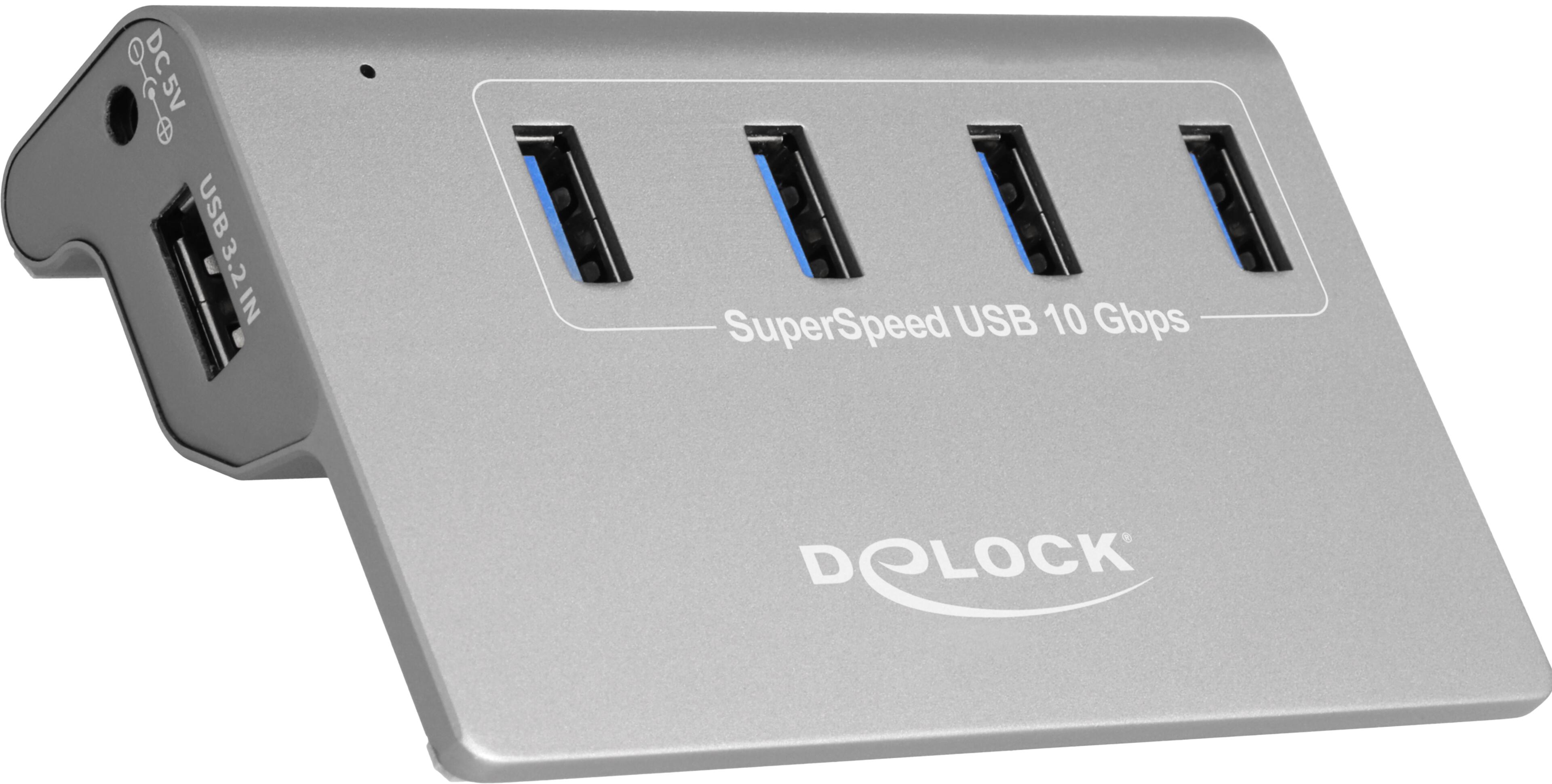 Delock USB Hub 3.1 4-port Silver