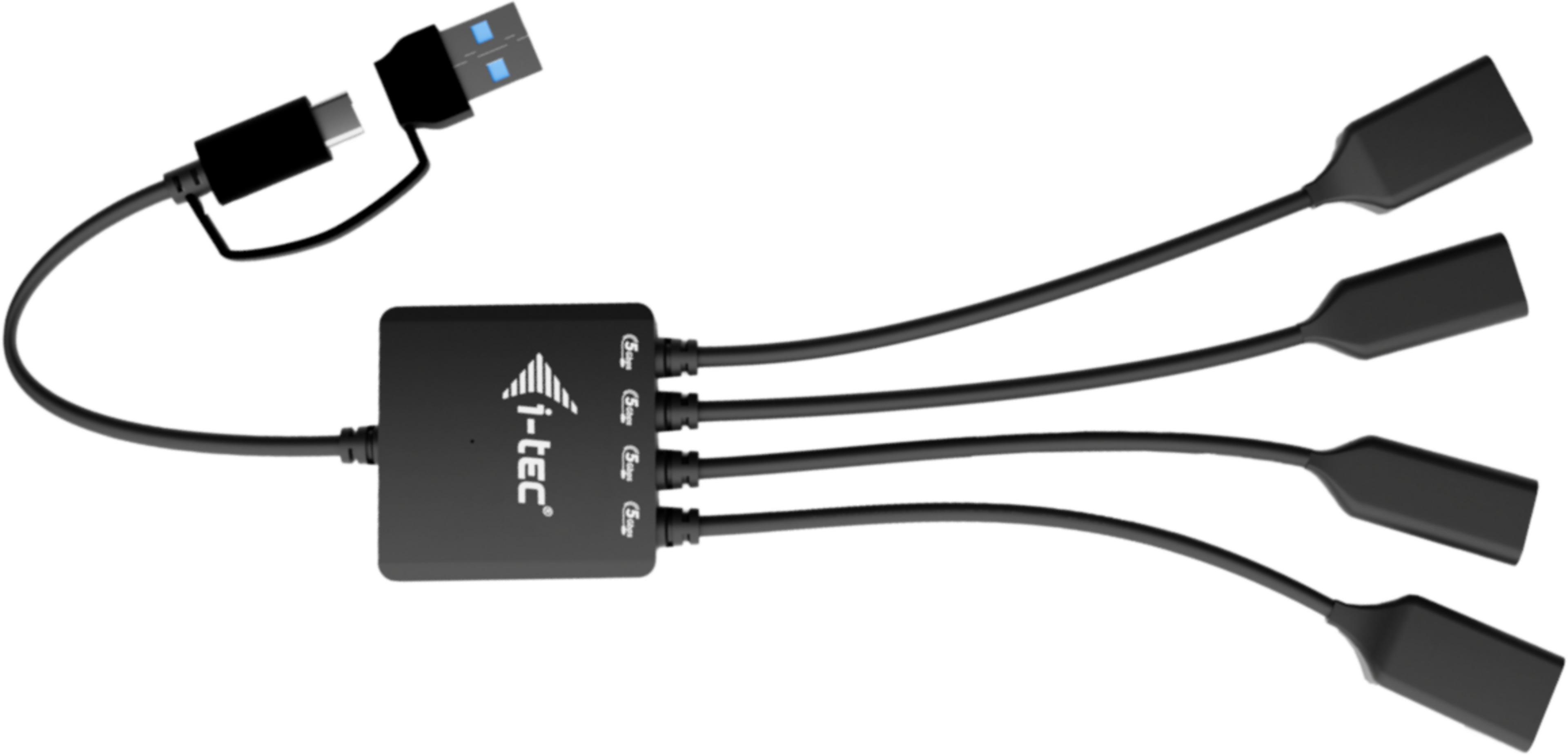i-tec USB-C/A Kabel Hub 3.0 4-Port