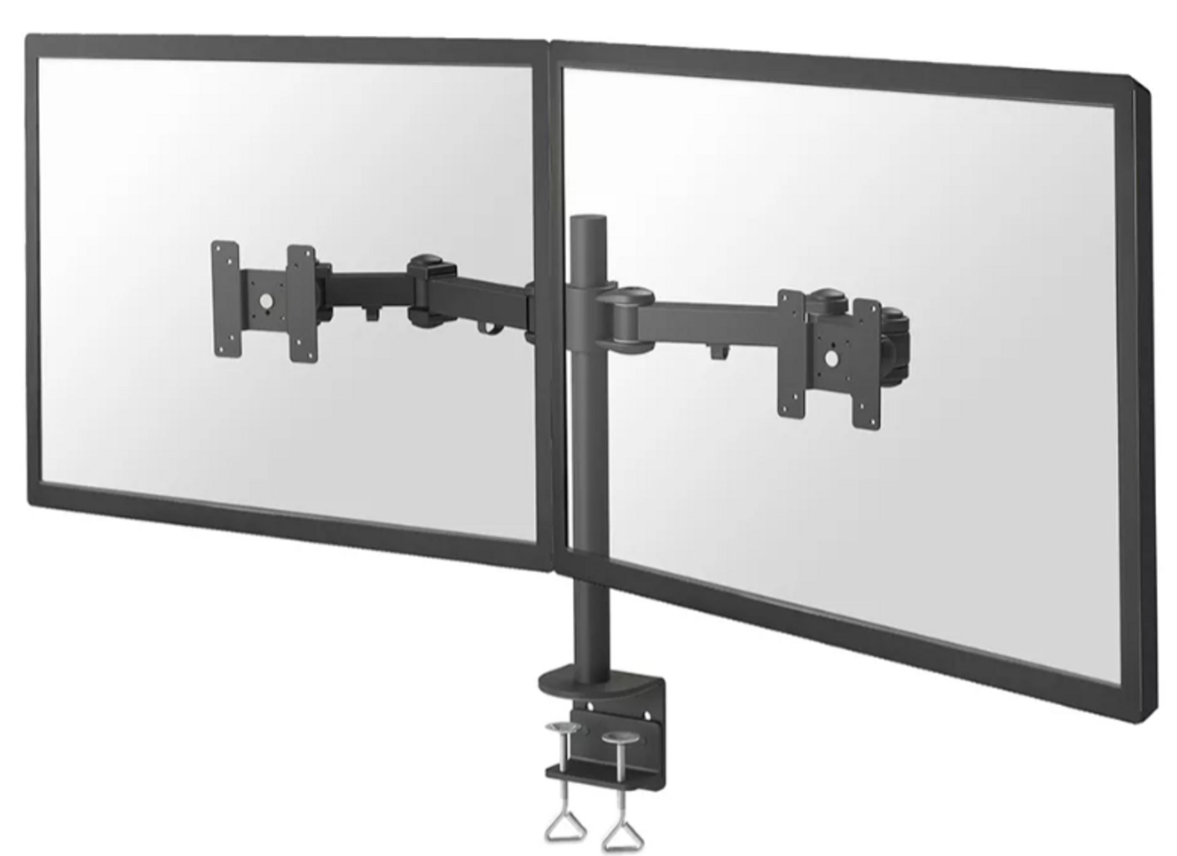 Support bureau double Neomounts, noir