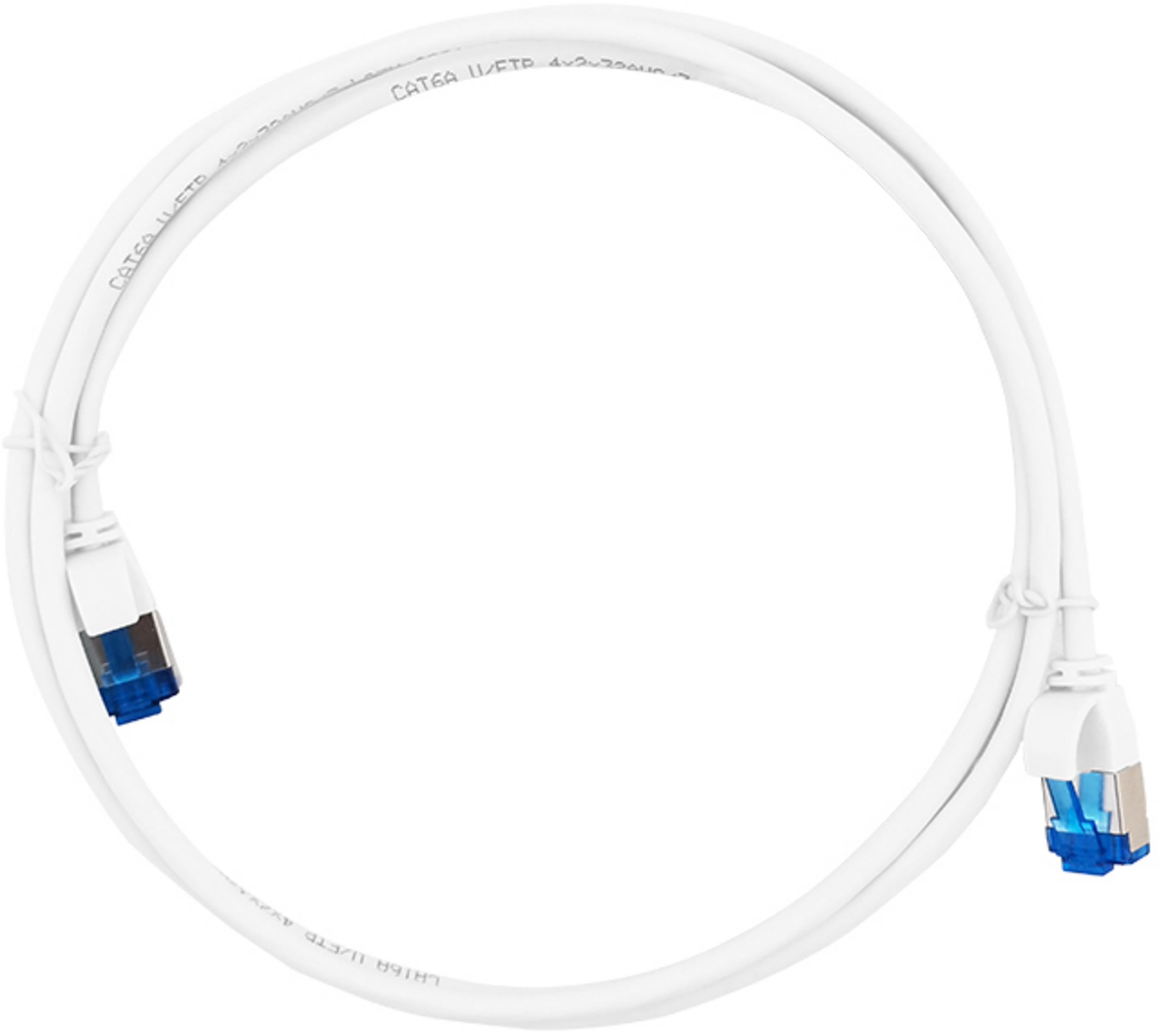 Patch kabel RJ45 U/FTP Cat6a 2 m bílý