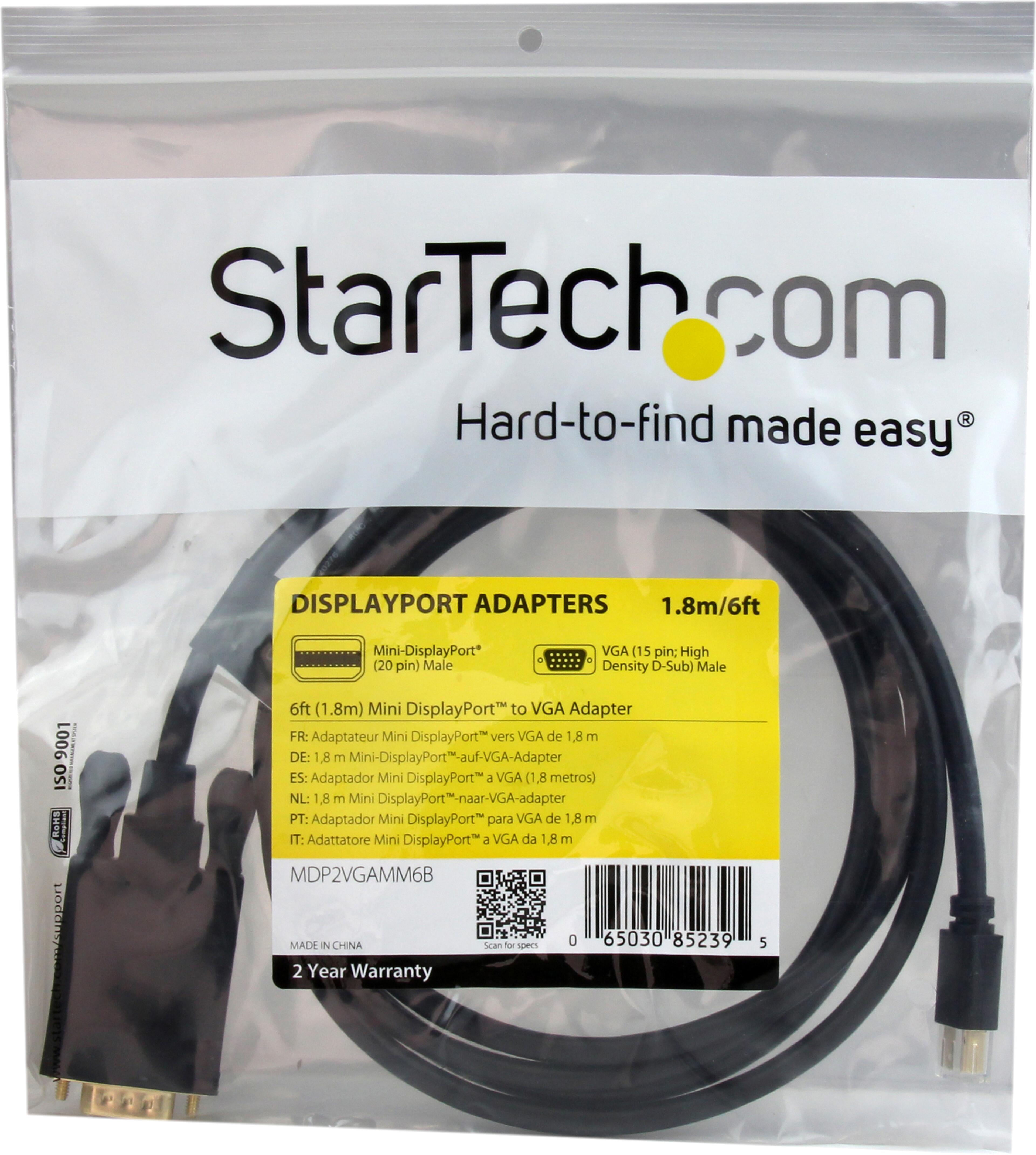 StarTech Mini-DP - VGA Kabel 1,8 m
