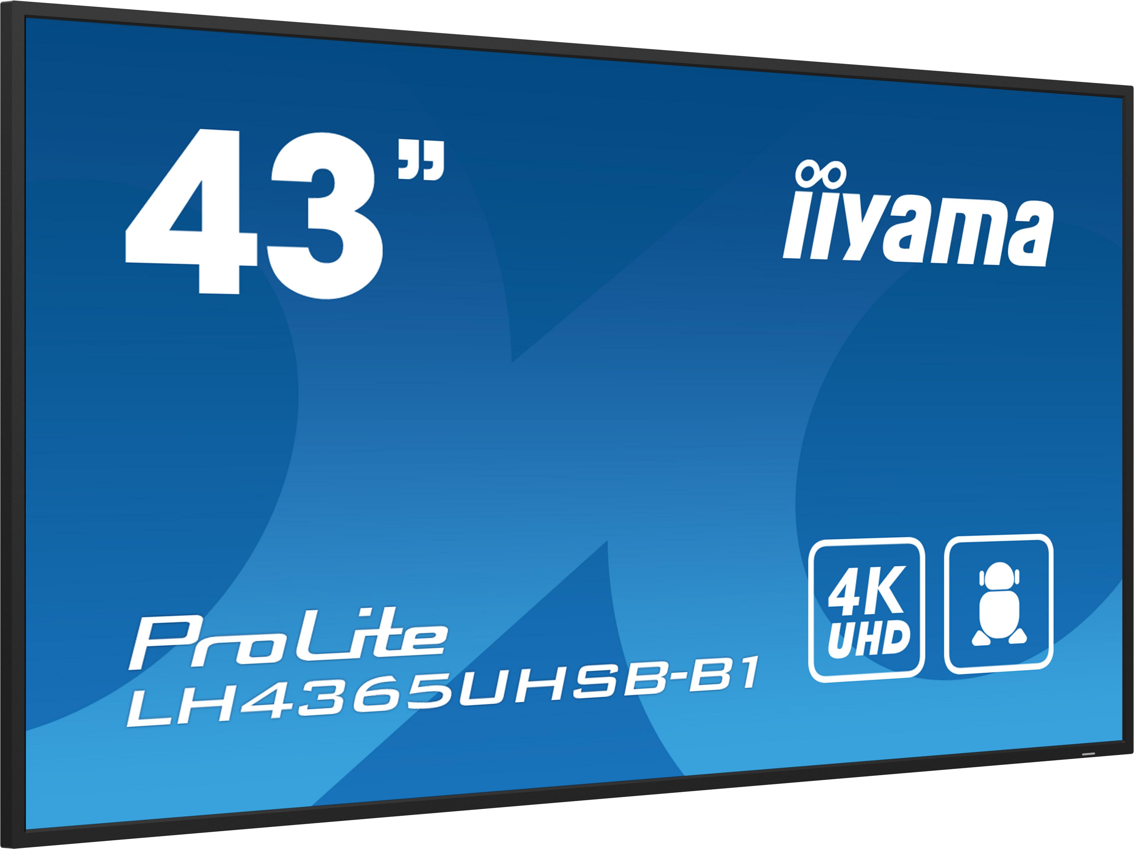 iiyama ProLite LH4365UHSB-B1 Display