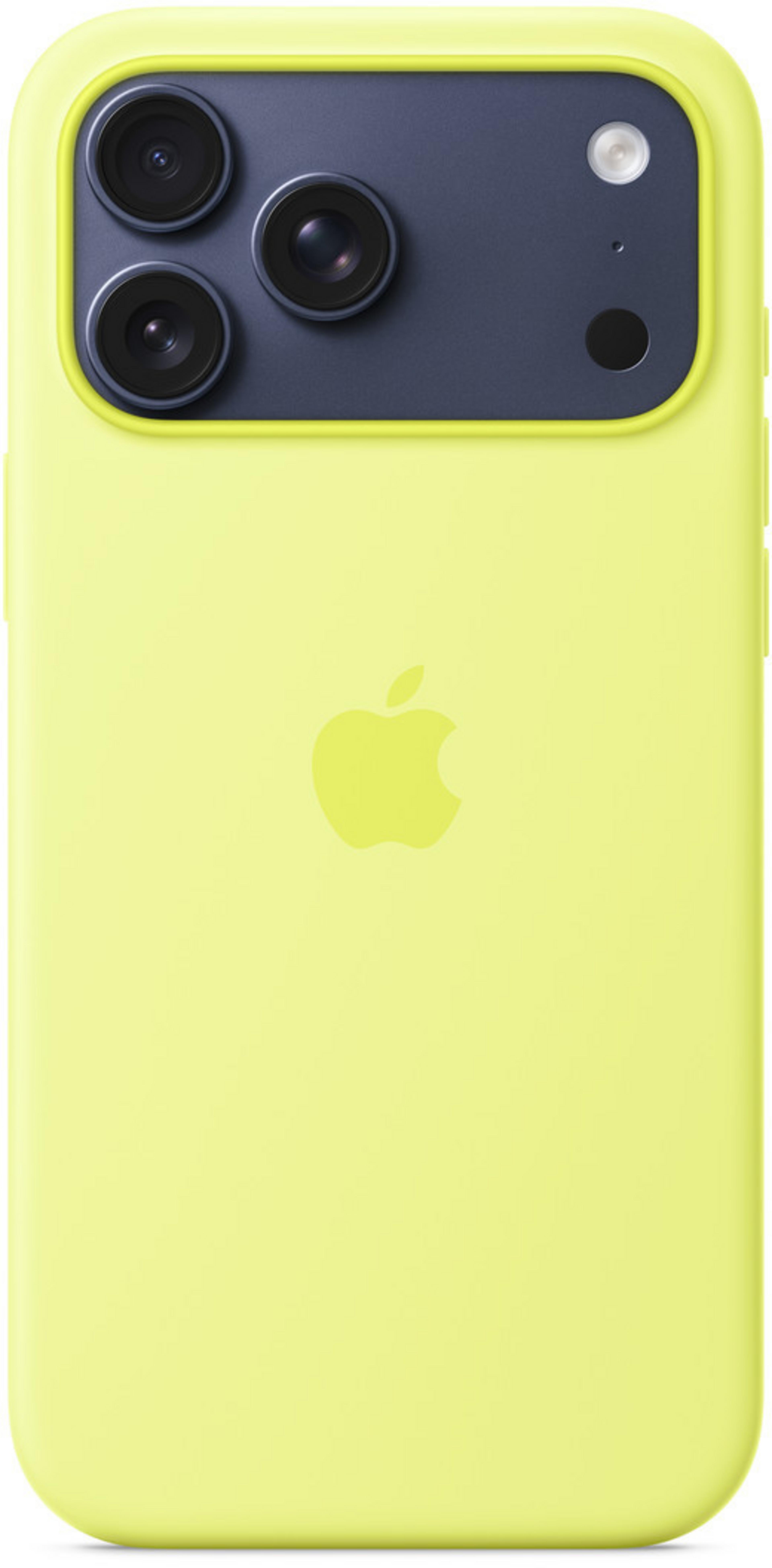 Coque silic Apple iPh17ProMax jaune fluo