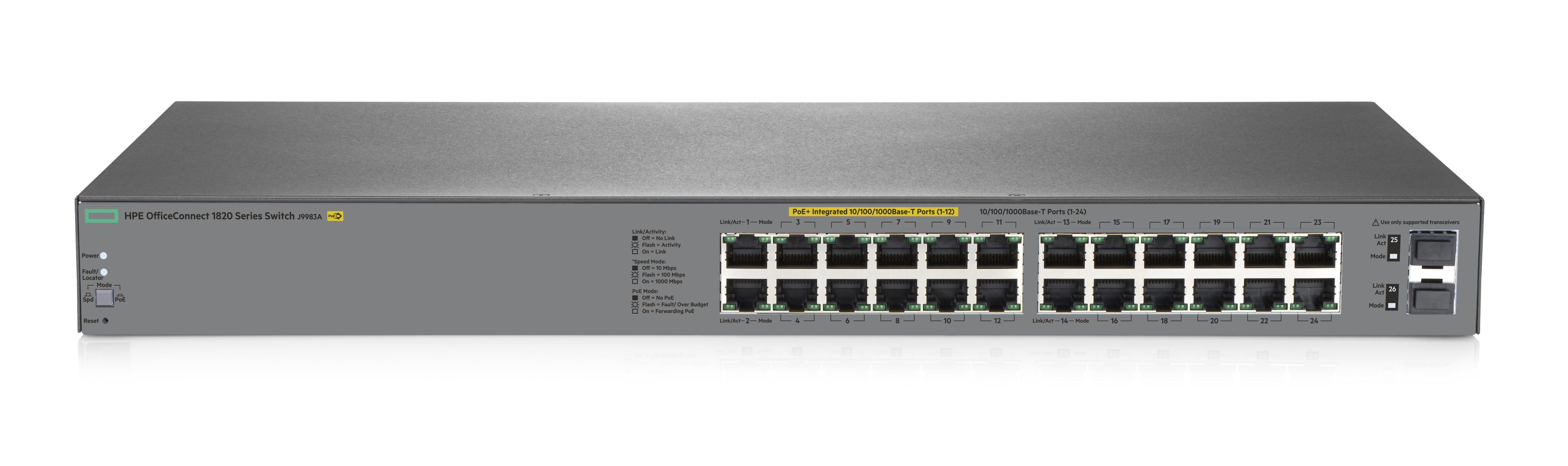 HPE OfficeConnect 1820 24G PoE Switch