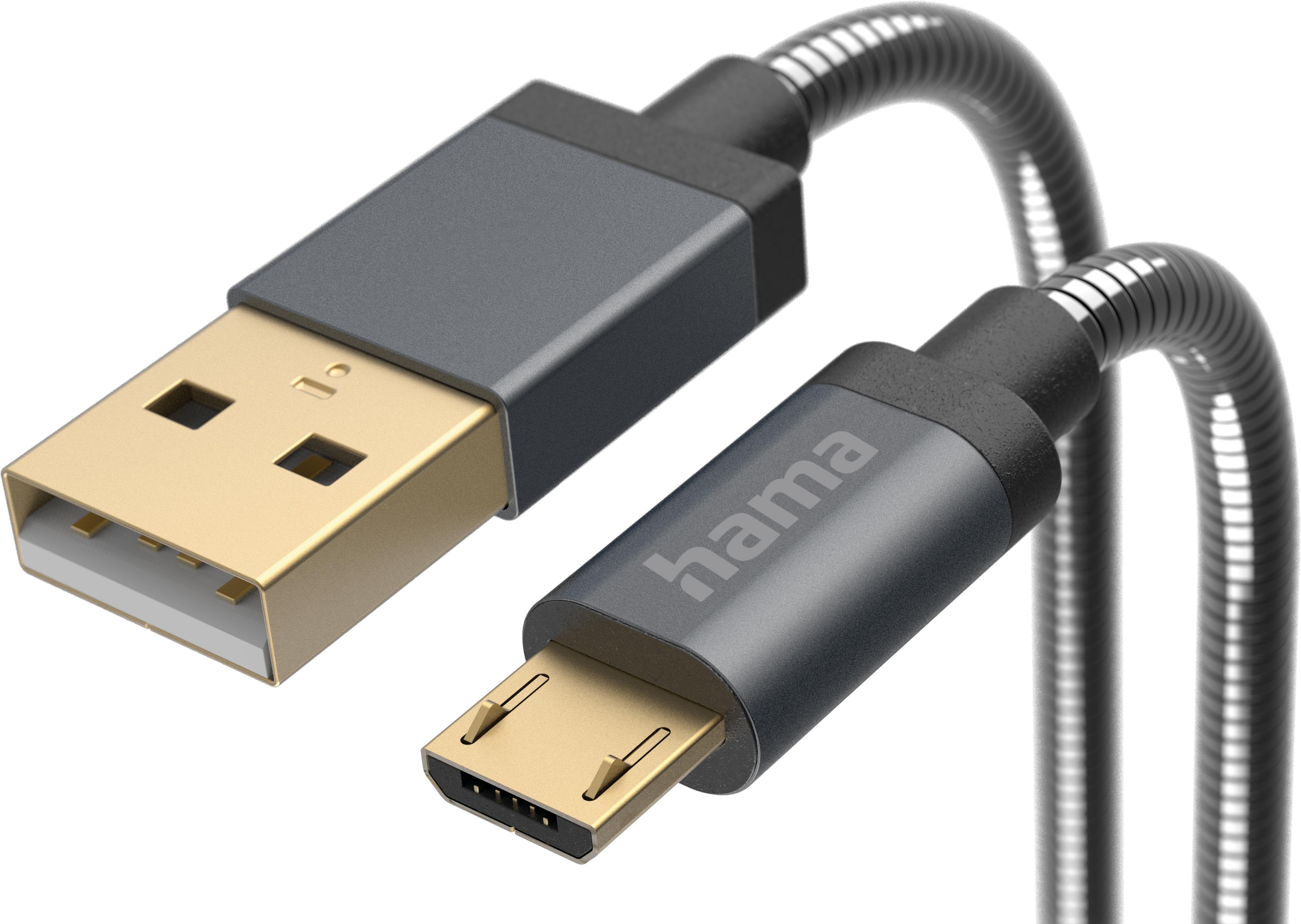 Hama USB Type-A - Micro-B Cable 1.5m