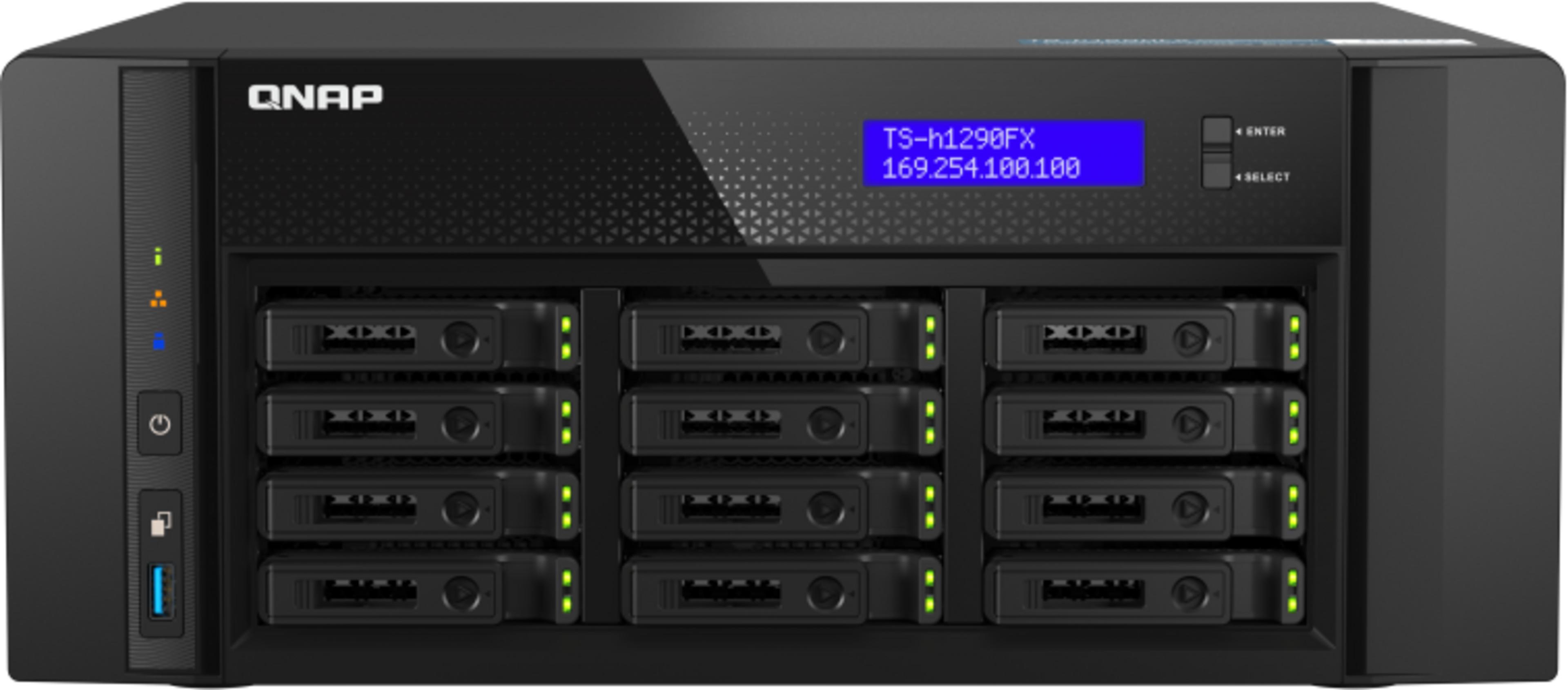 QNAP TS-h1290FX 128GB 12-bay NAS