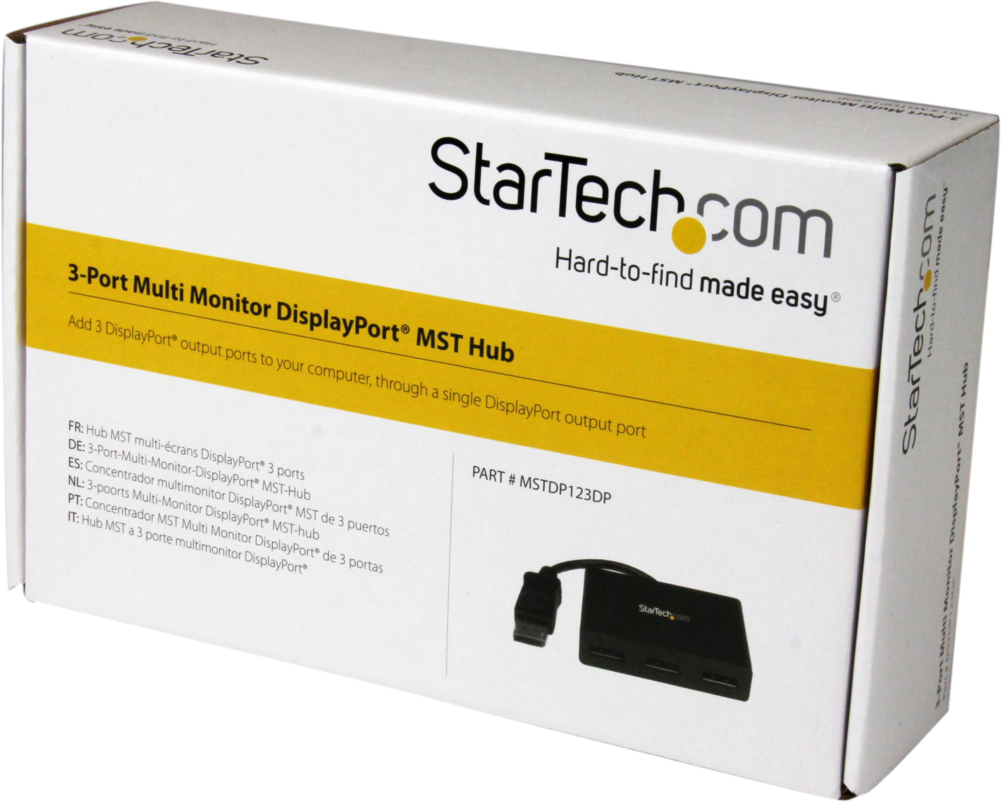 Hub StarTech DisplayPort - 3x DP MST