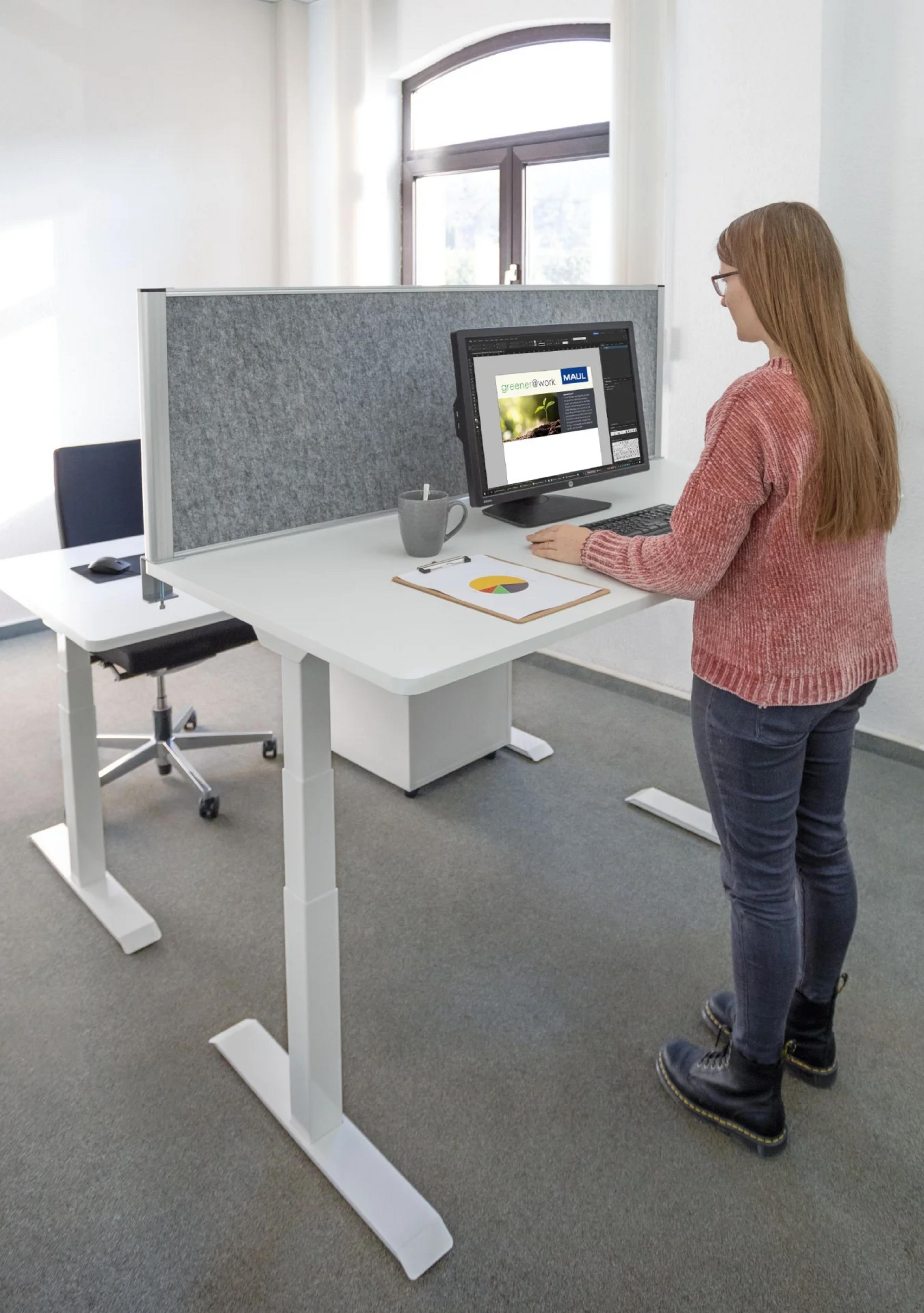 MAULconnecto 120x50cm Desk Divider