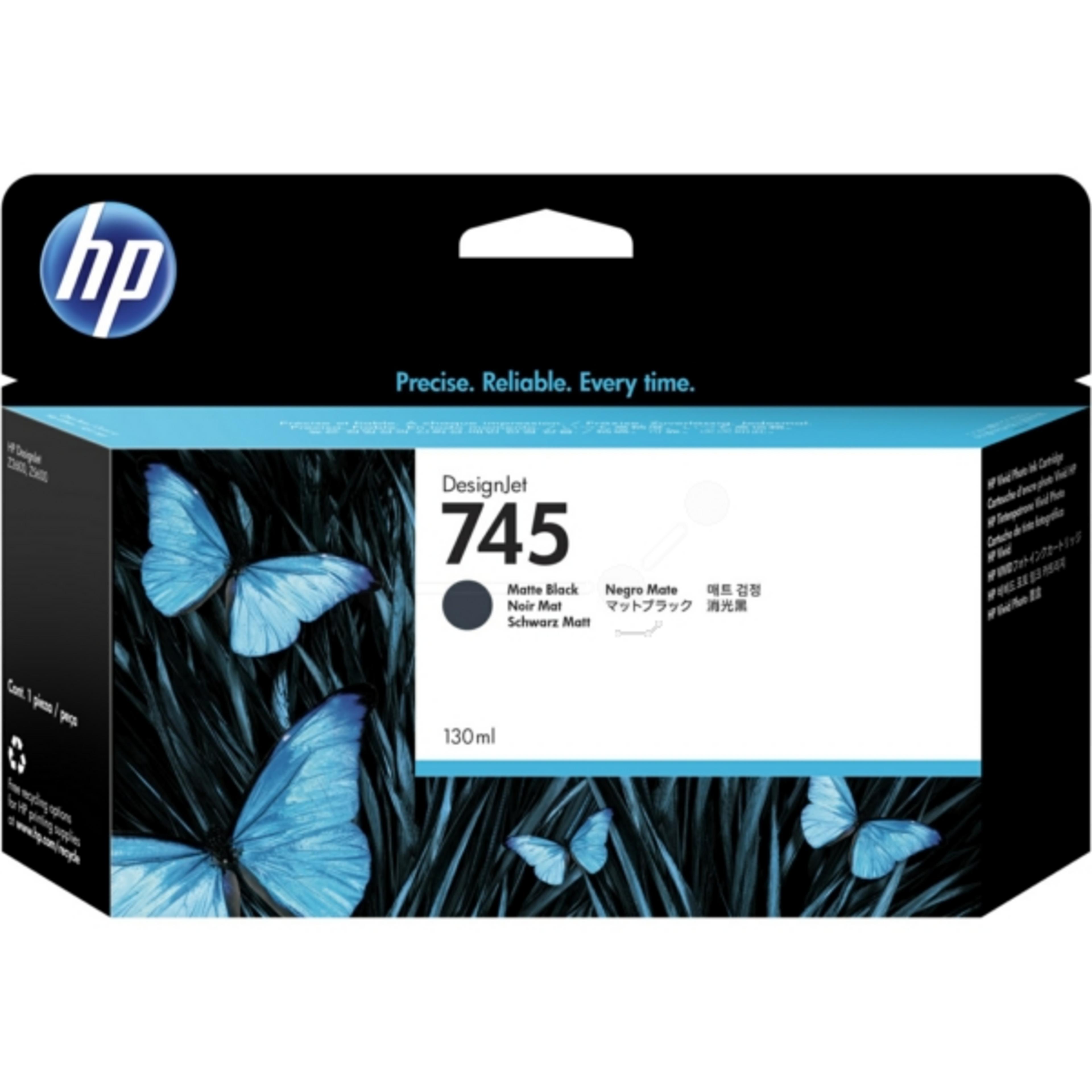 HP 745 Ink 300ml Matte Black