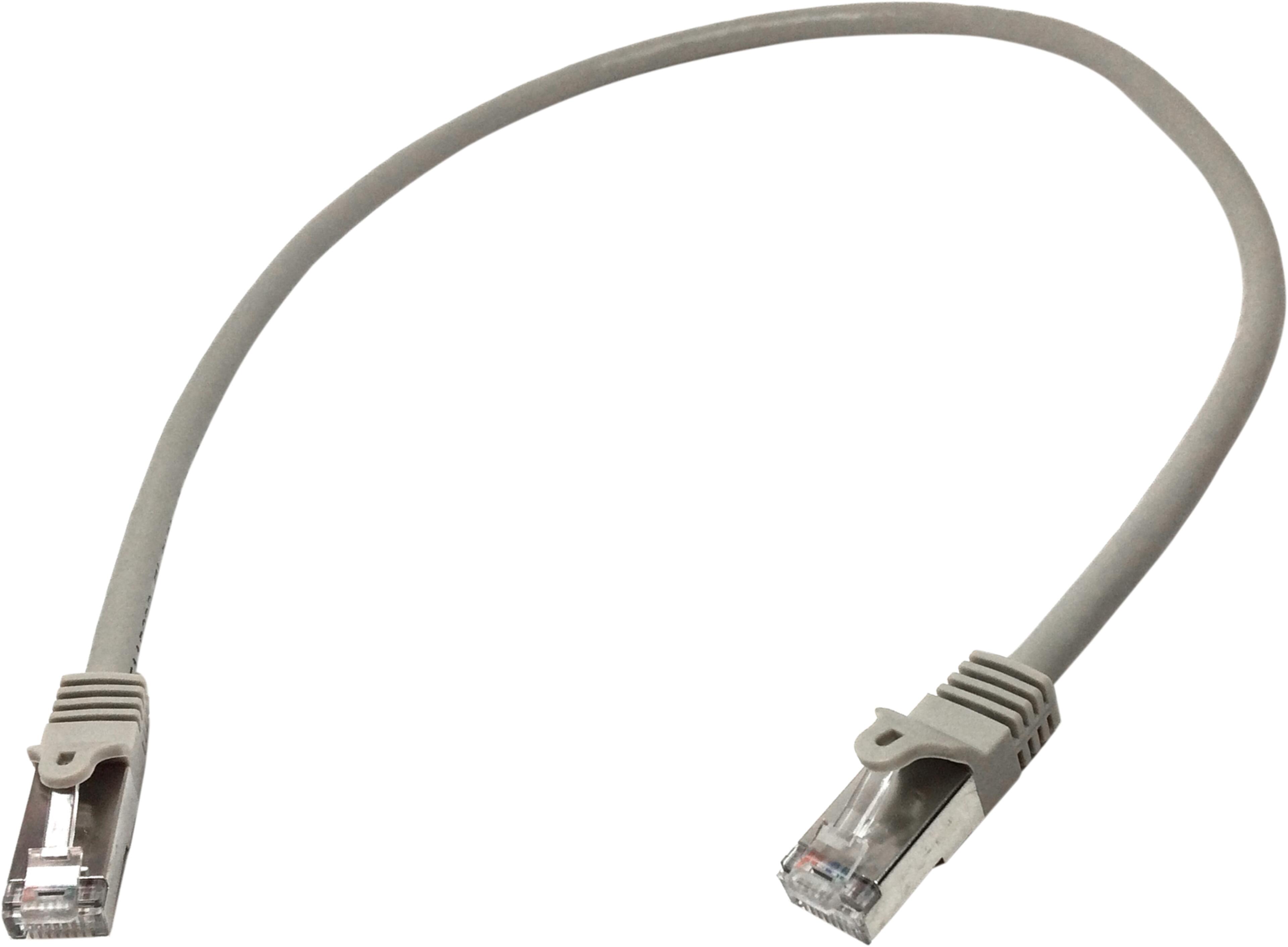 Patch Cable RJ45 S/FTP Cat6 0.5m Grey