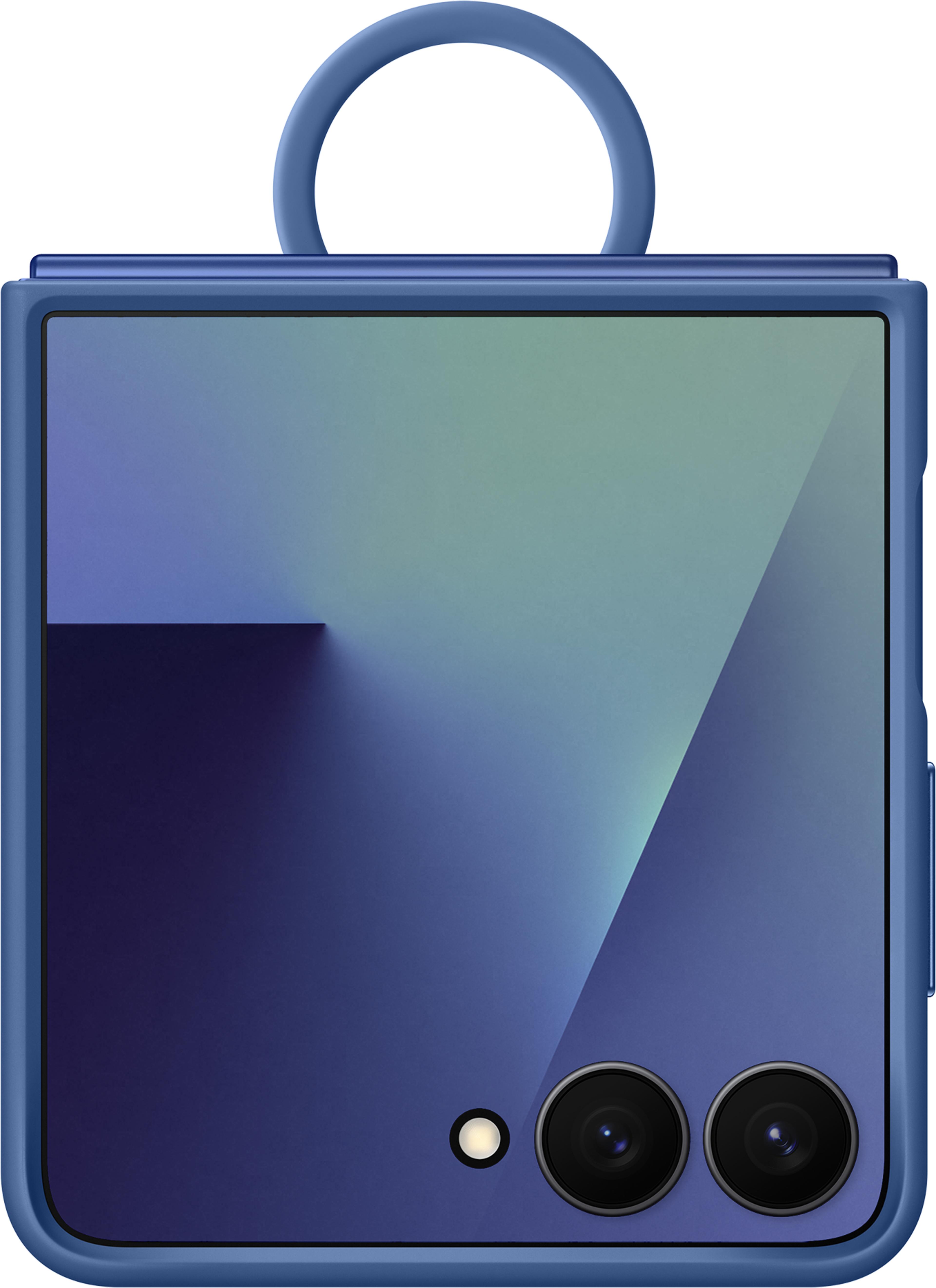 Samsung Z Flip7 Silicone Ring Case Blue