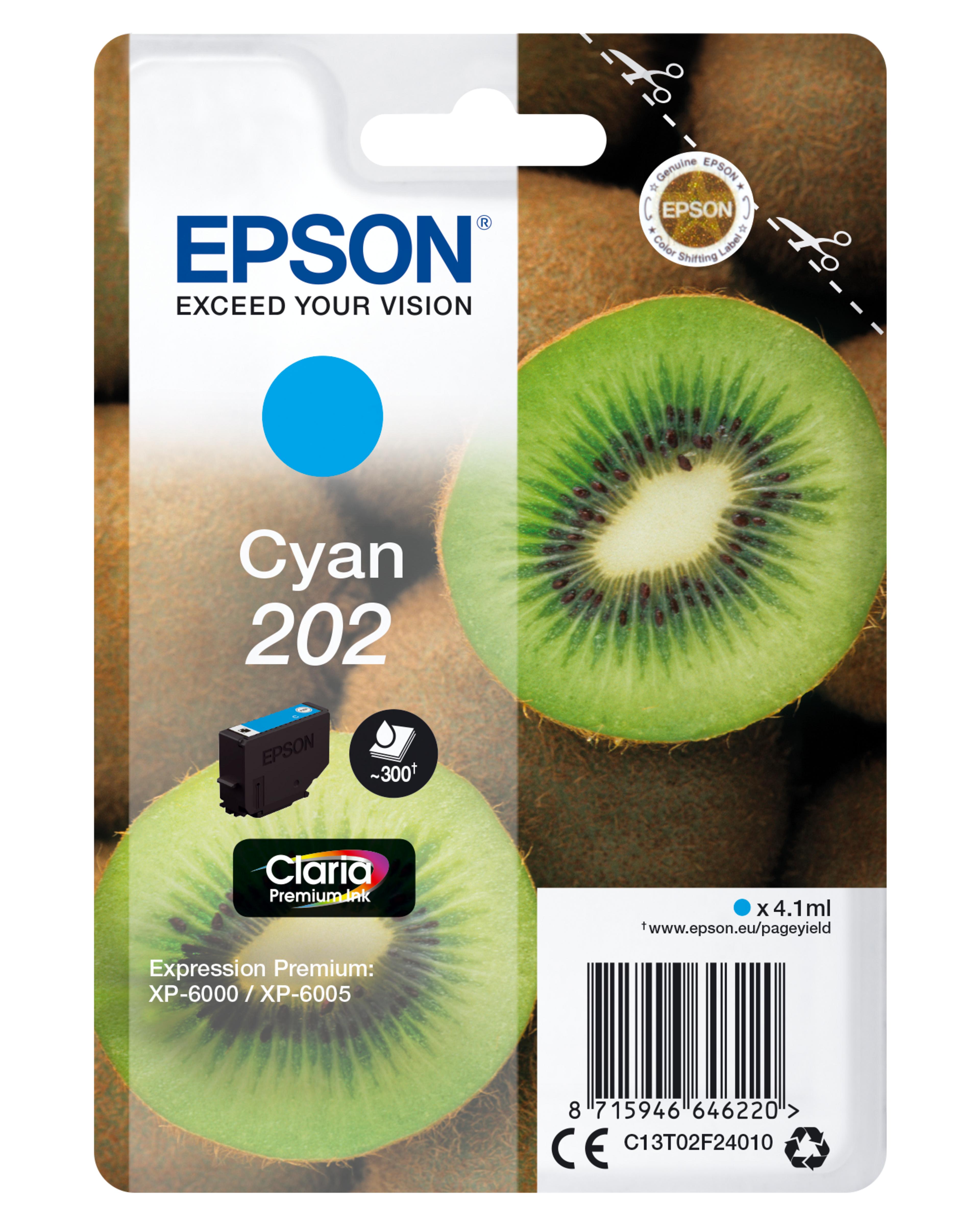 Epson 202 Claria Ink Cyan