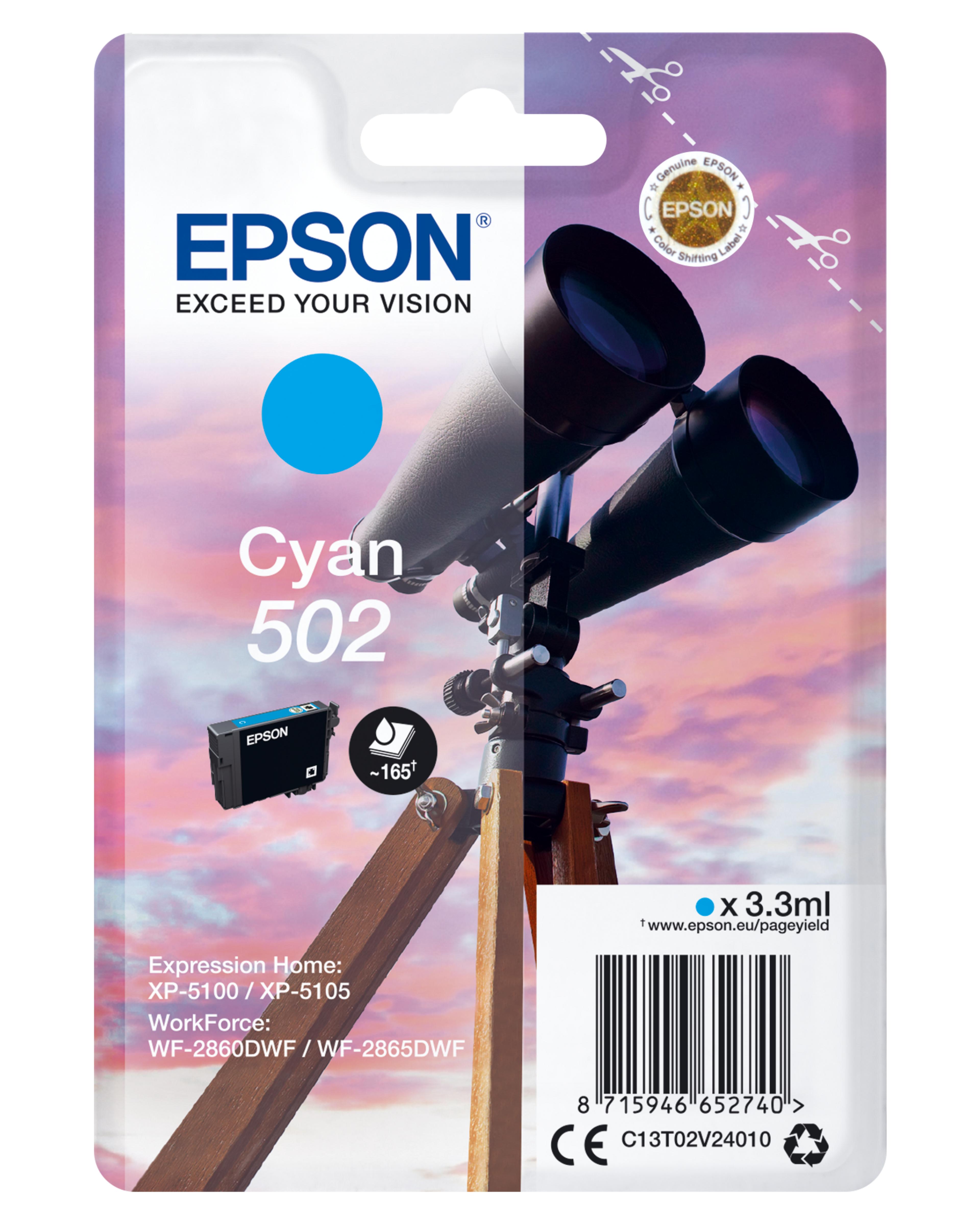 Epson 502 Ink Cyan