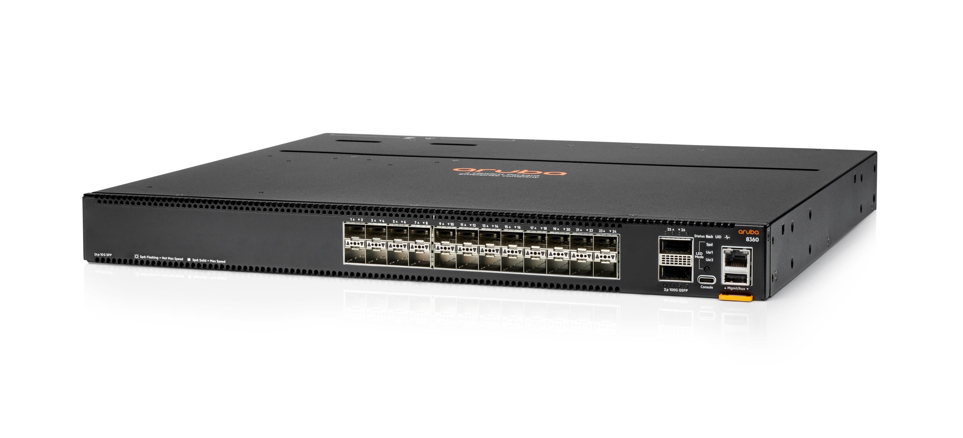HPE Aruba 8360-24XF2C Prt2Pw Bndl Switch