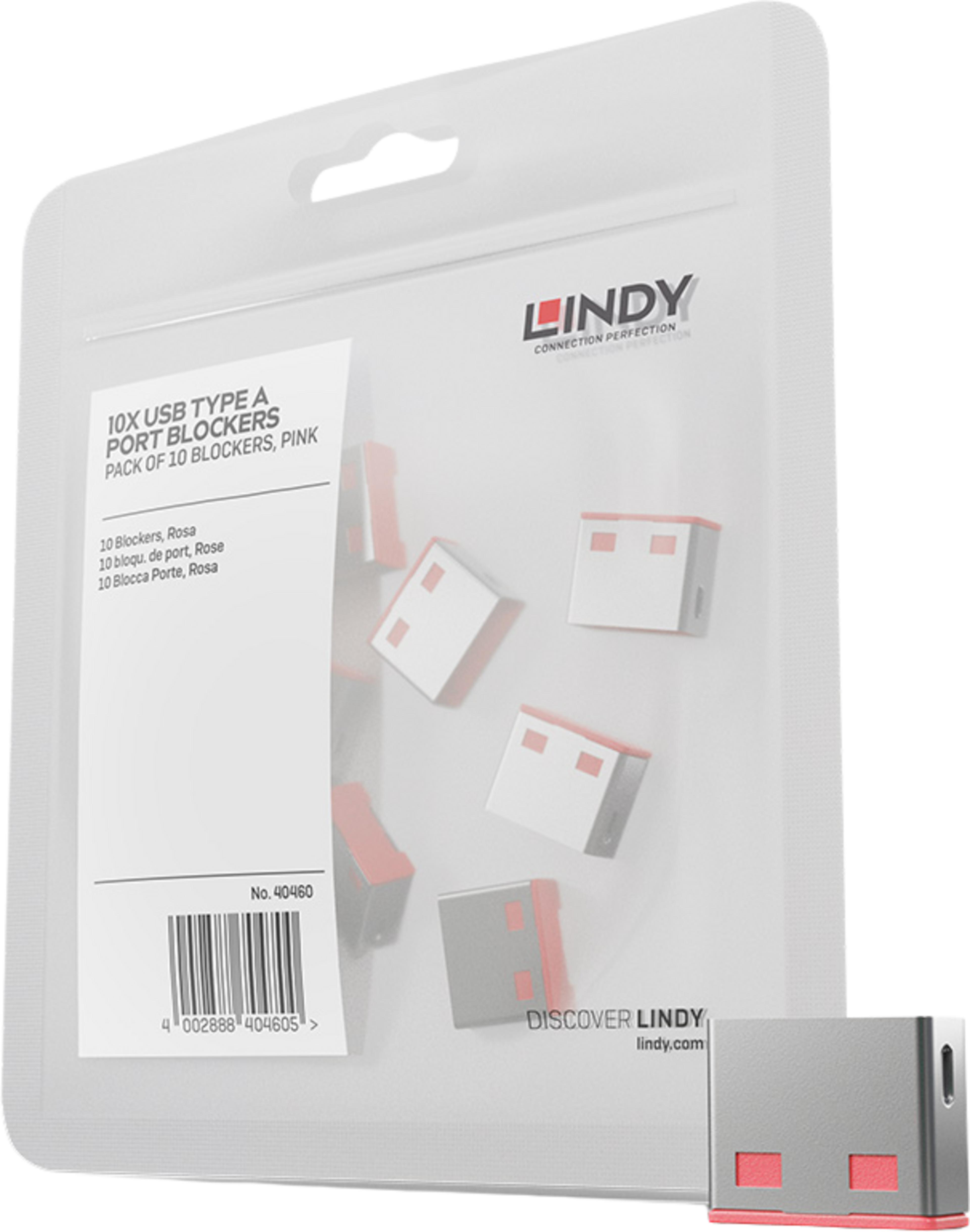 USB Typ A Port Schloss pink 10Stk