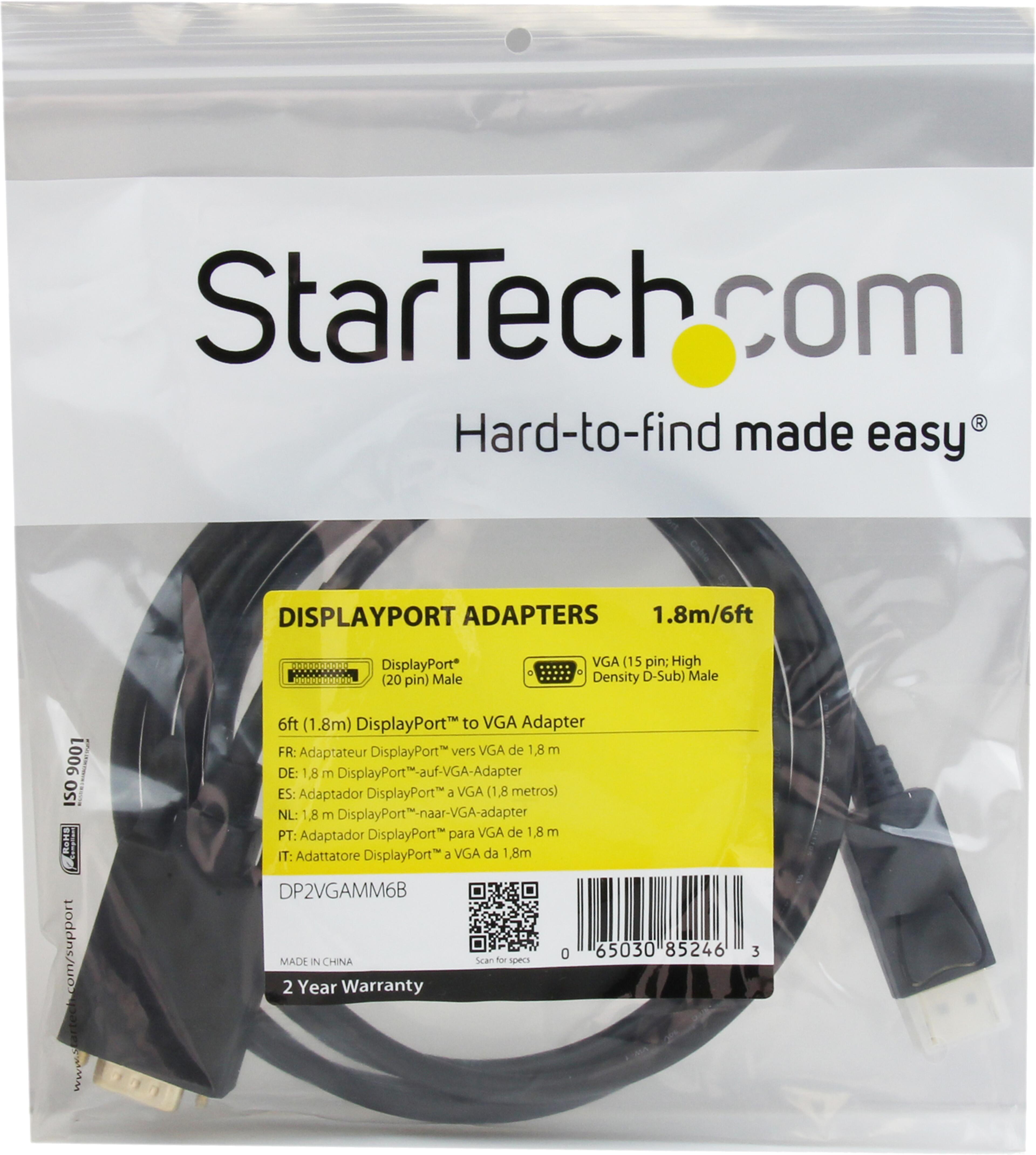 StarTech Kabel DisplayPort - VGA 1,8 m