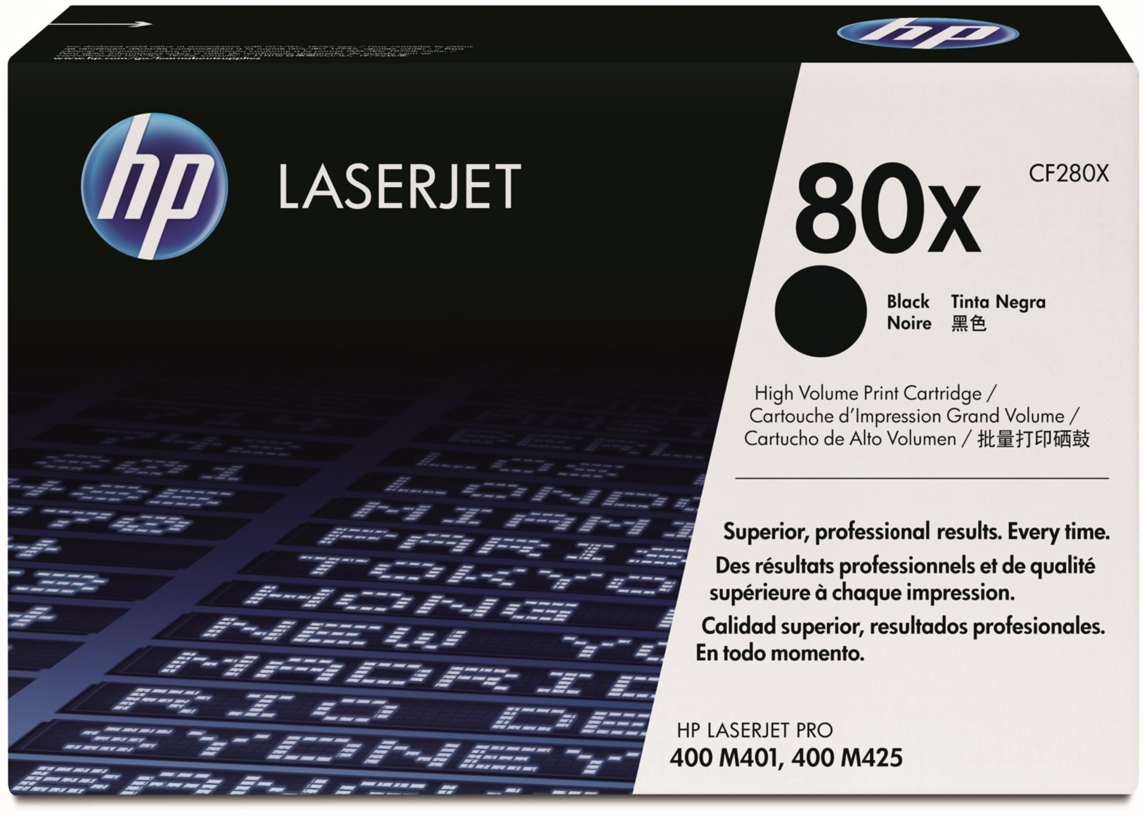 Toner HP 80X, noir