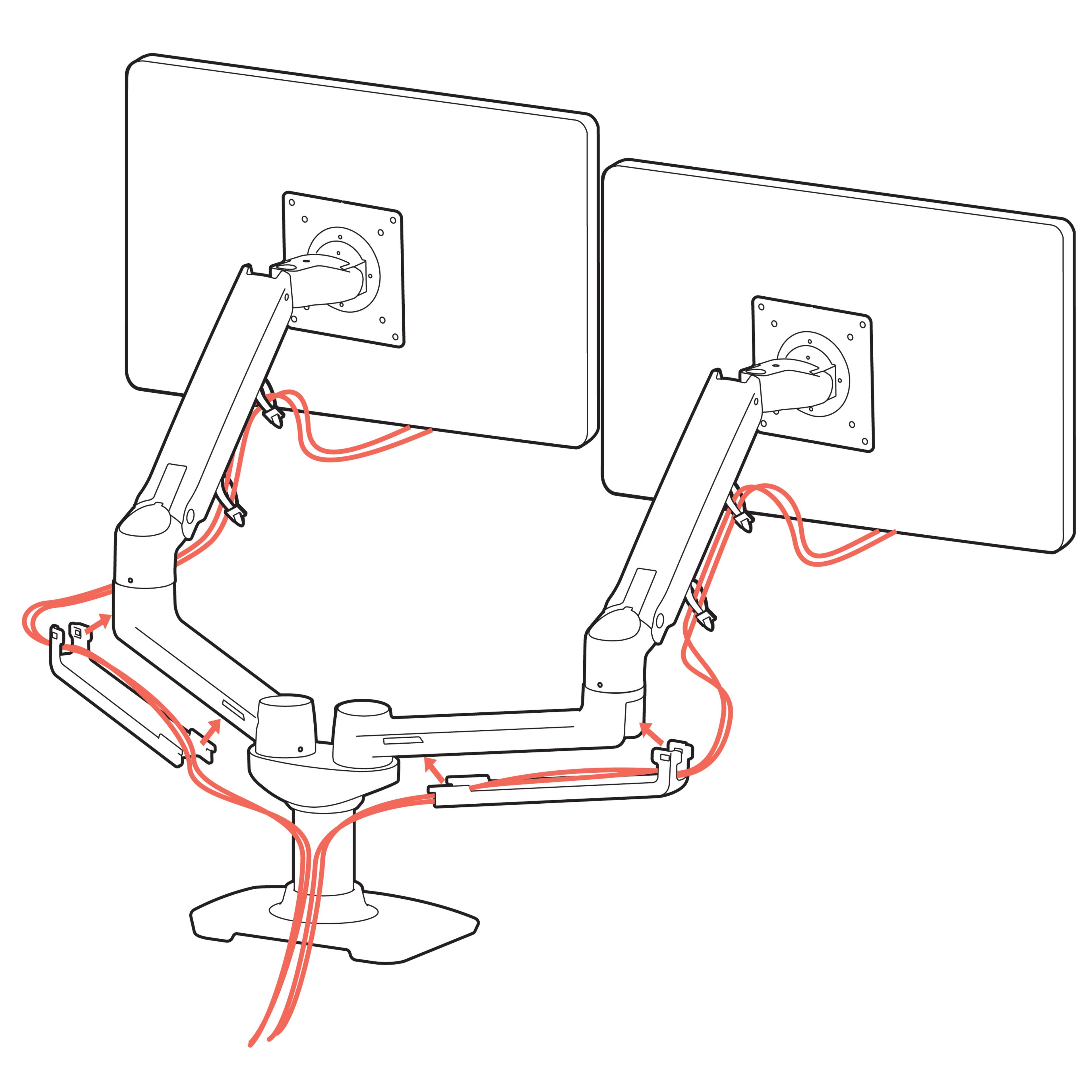 Ergotron LX Dual Desk Mount